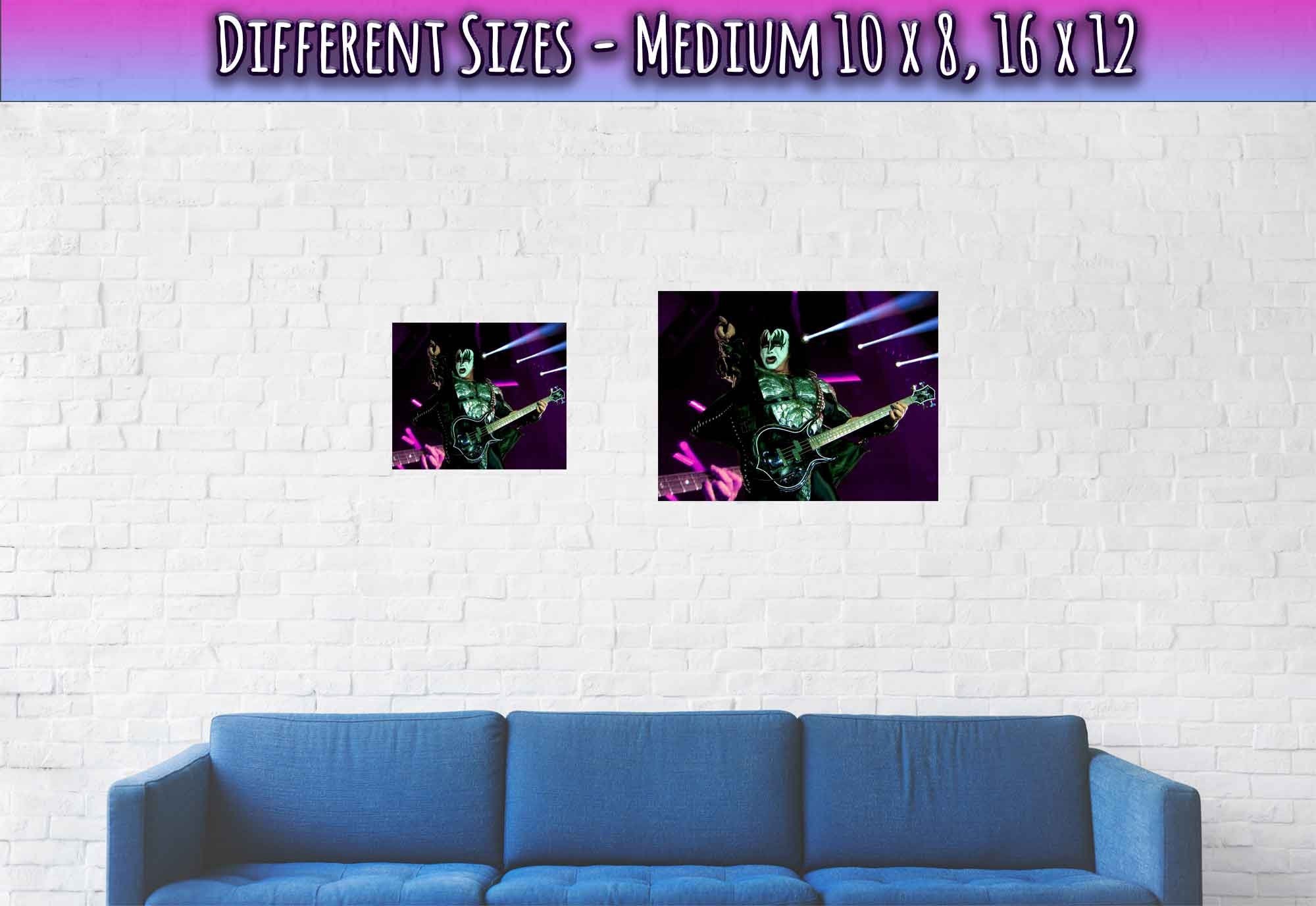 Gene Simmons Poster, Kiss Rock Band Poster Print, The Demon Hellfest - WallArtPrints4U