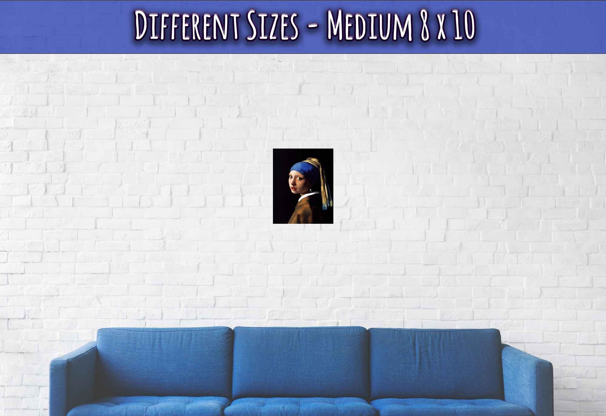 Girl With A Pearl Earring Poster, Johannes Vermeer Vintage Masterpiece - Girl With A Pearl Earring Print - WallArtPrints4U