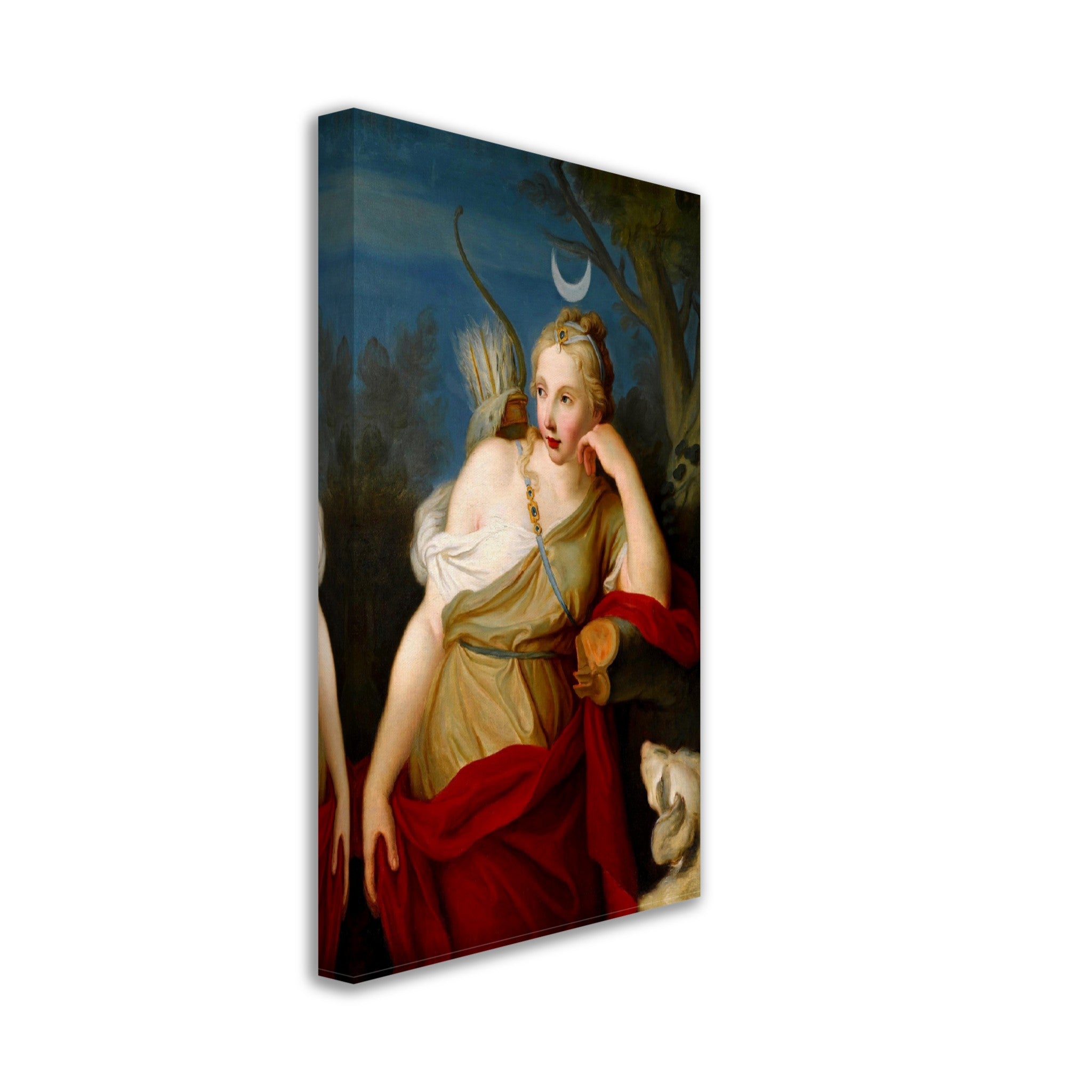 Goddess Diana Canvas, Goddess Artemis Canvas Print, Goddess Of The Moon And Hunt - WallArtPrints4U