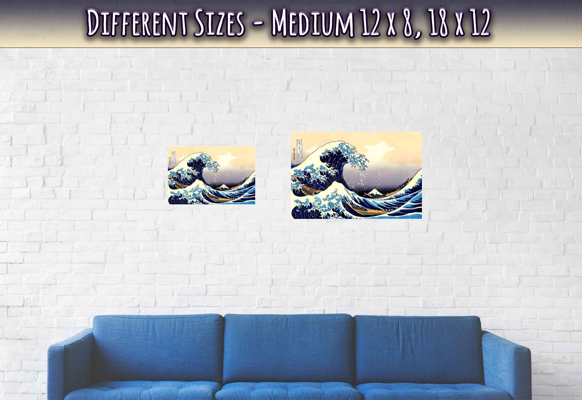 Great Wave Kanagawa Poster, Katsushika Hokusai 1833 - Great Wave Kanagawa Print - WallArtPrints4U