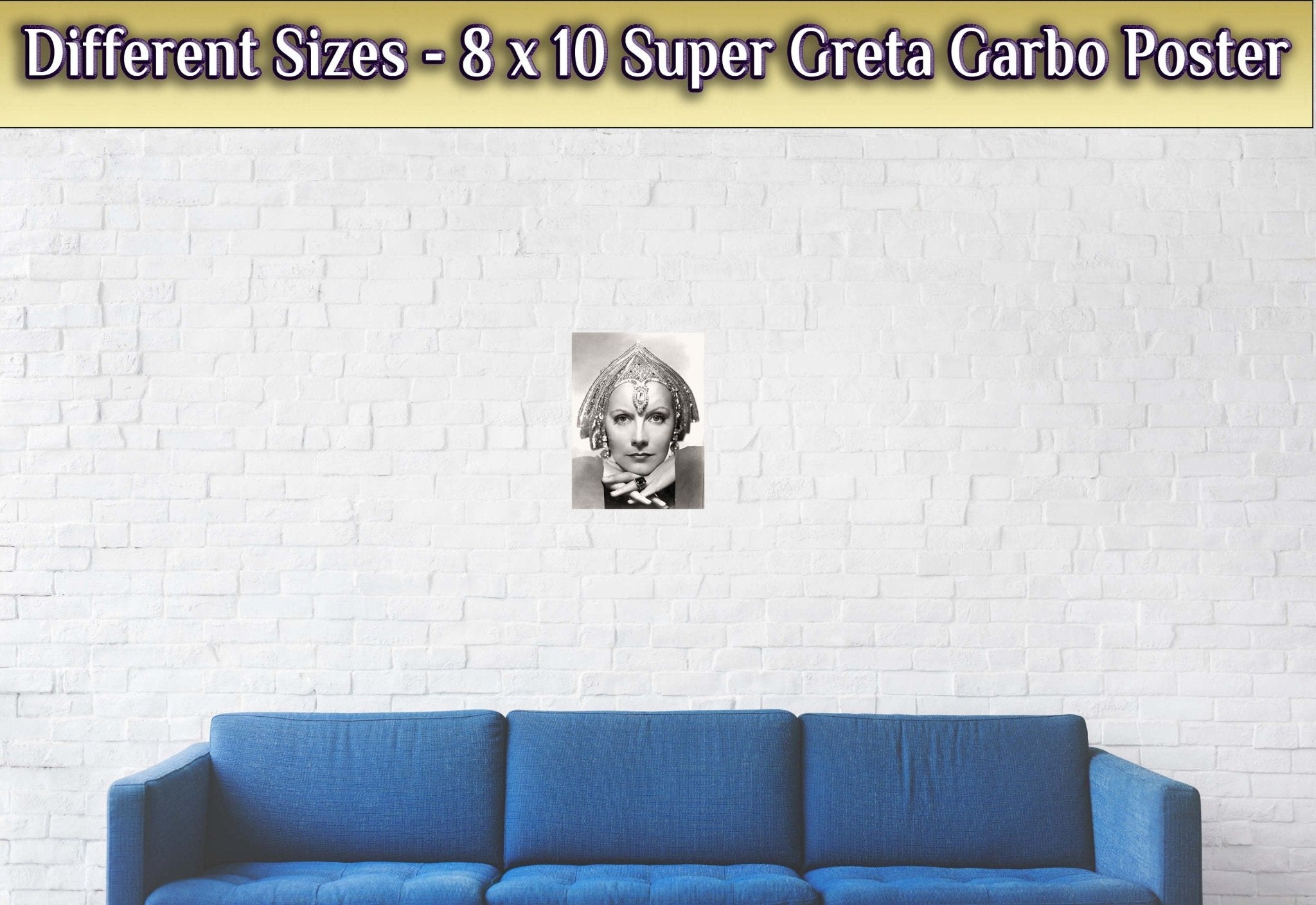 Greta Garbo Poster, Sex Symbol, Vintage Rare Photo, Mata Hari, Greta Garbo Print, Hollywood Silver Screen Star - WallArtPrints4U