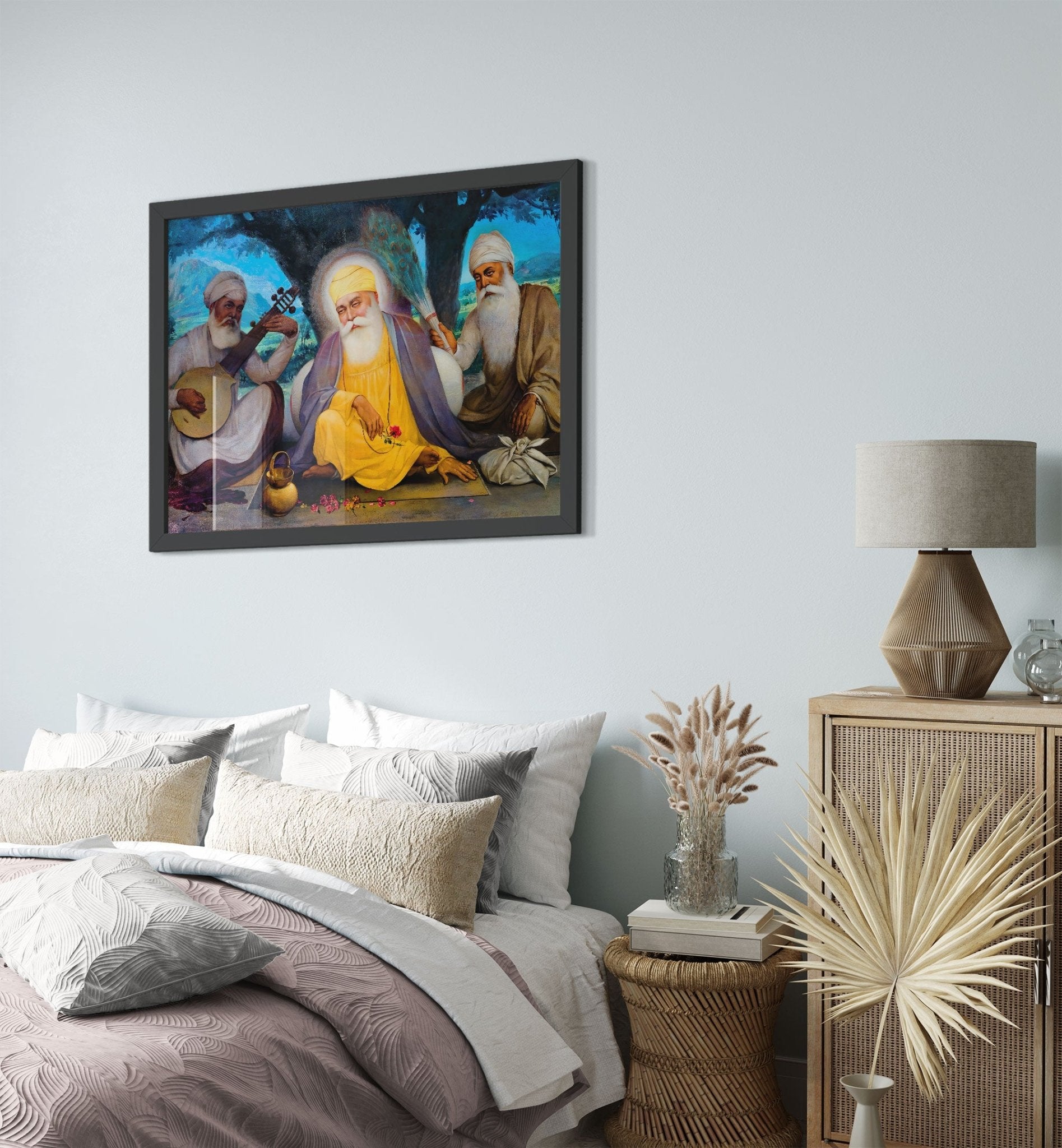 Guru Nanak Framed, Baba Nanak Founder Of Sikhism - Guru Nanak Framed Print - WallArtPrints4U