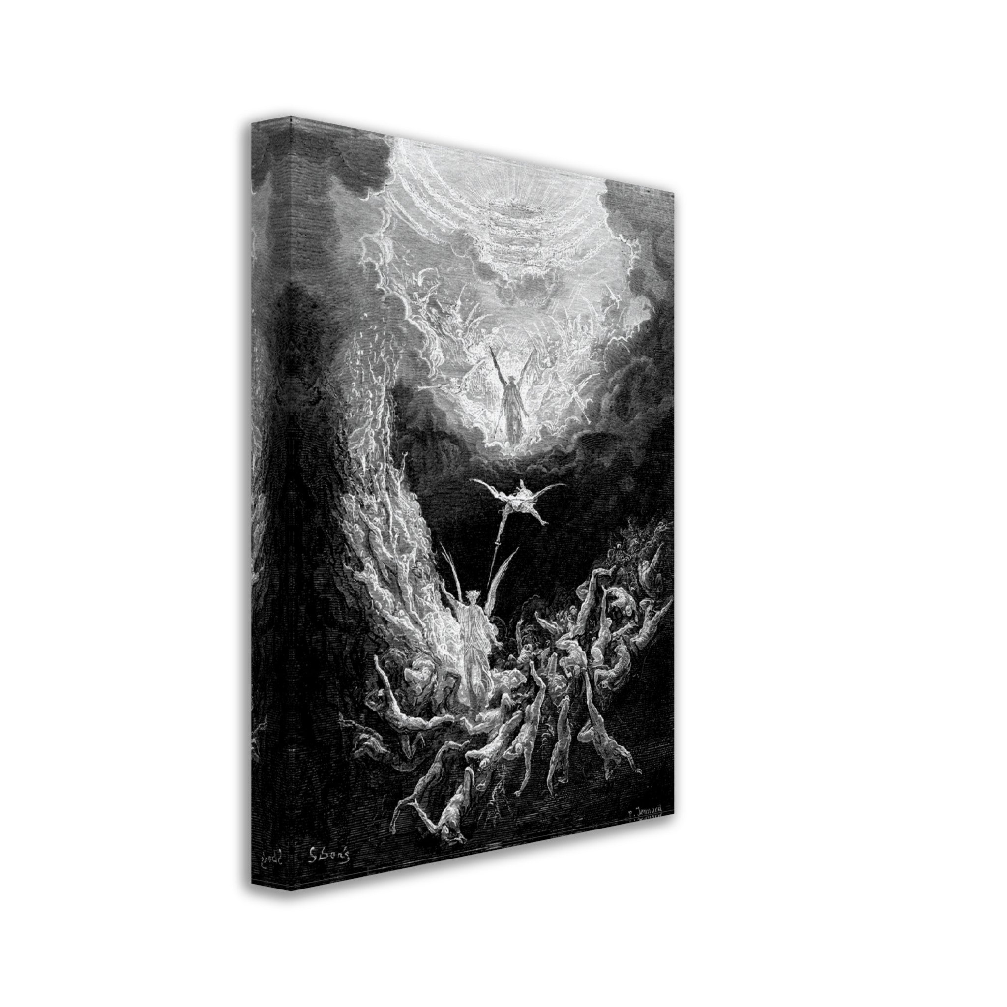 Gustave Dore Canvas - Last Judgement Canvas Print, From La Grand Bible De Tours 1843 - WallArtPrints4U