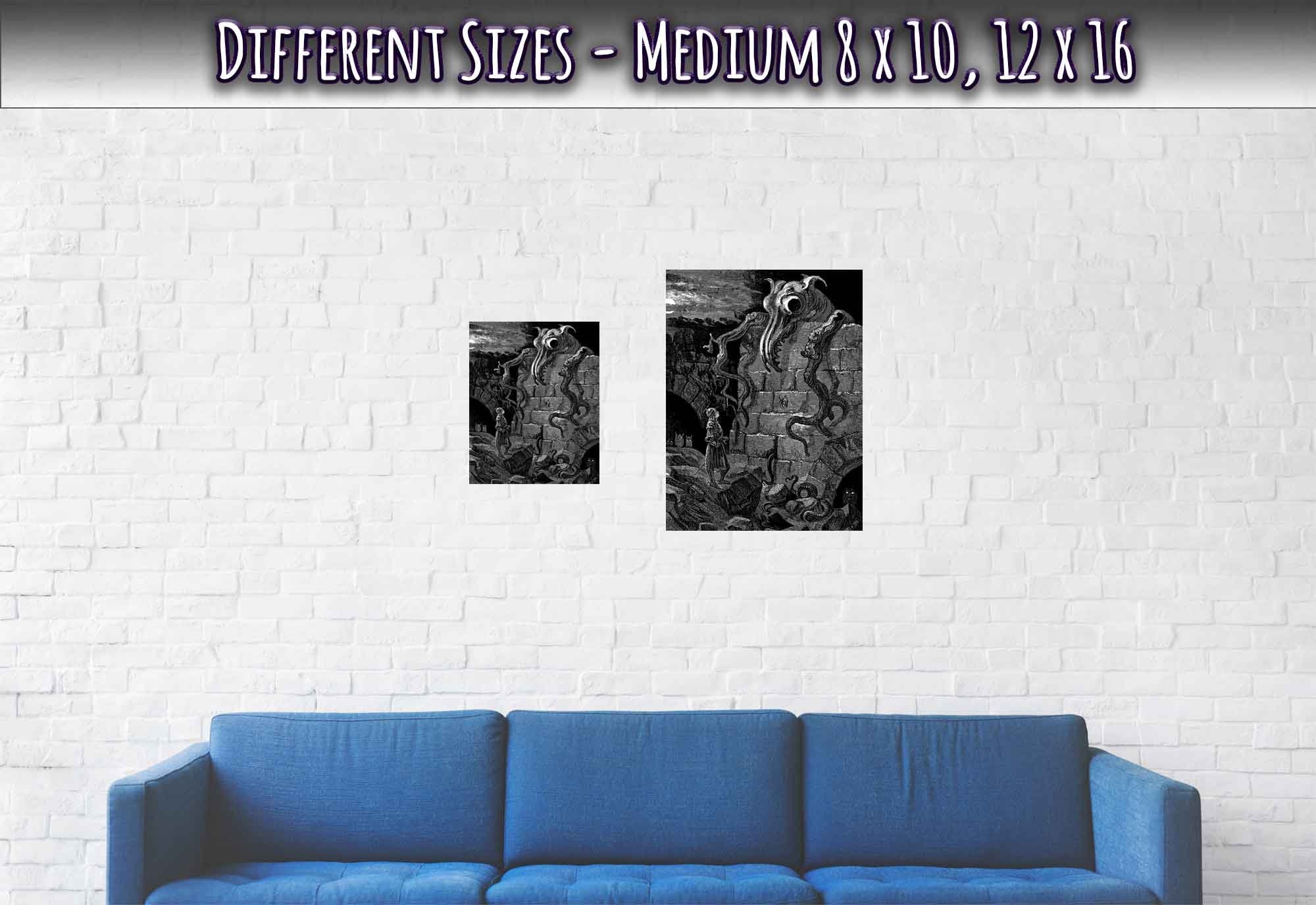 Gustave Dore Poster - Gnarled Monster Print, From The Legend Of Croquemitaine. - WallArtPrints4U