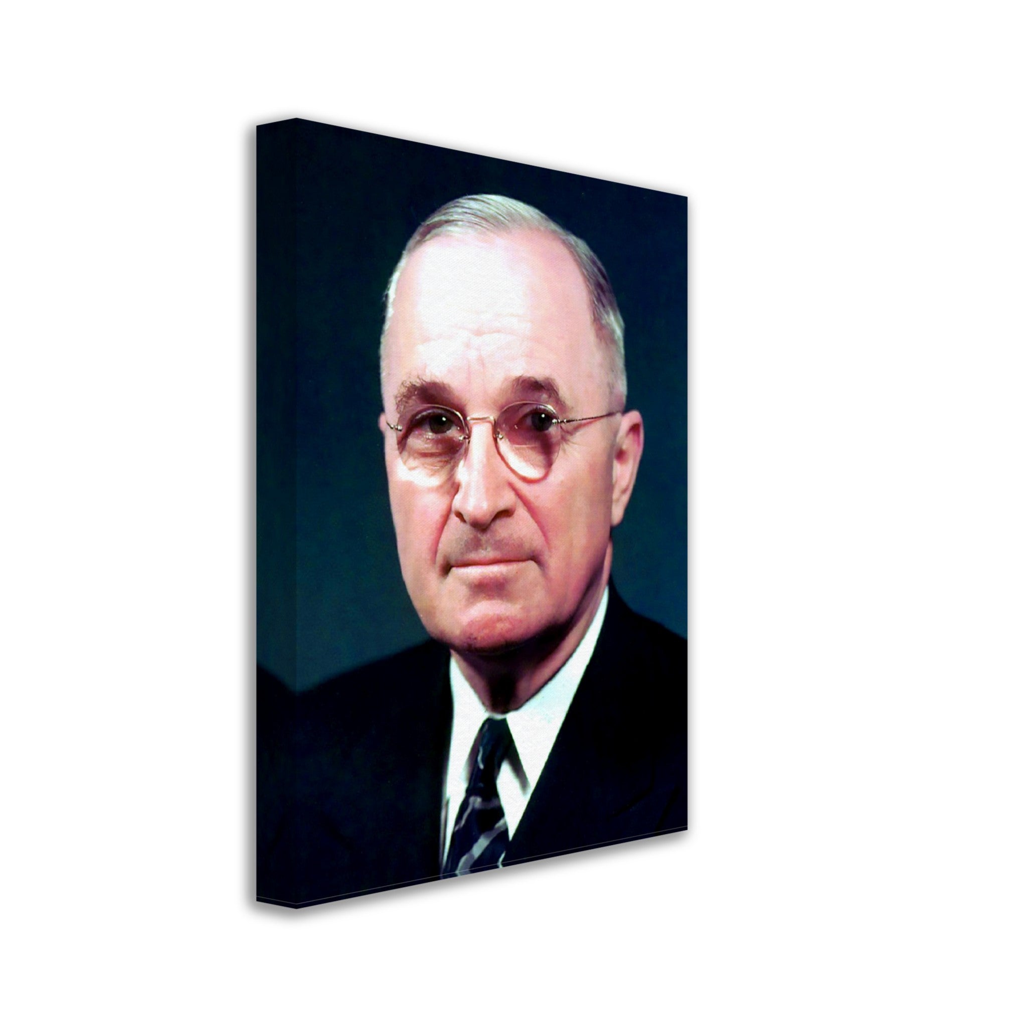 Harry Truman Canvas, 33rd President Of These United States, Vintage Photo Portrait - Harry Truman Canvas Print - WallArtPrints4U