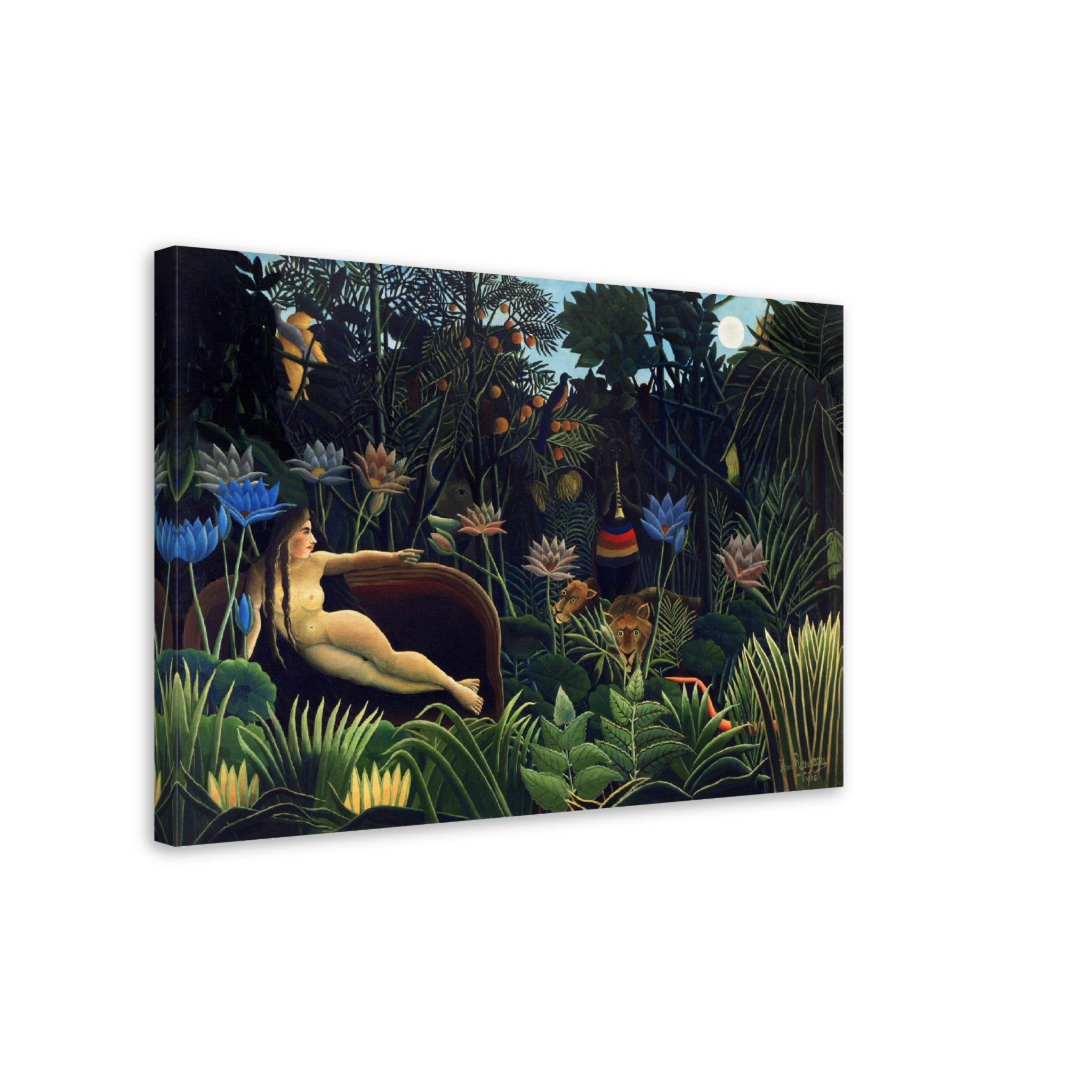 Henri Rousseau Canvas The Dream Canvas Print Surprised Canvas 1910 - WallArtPrints4U
