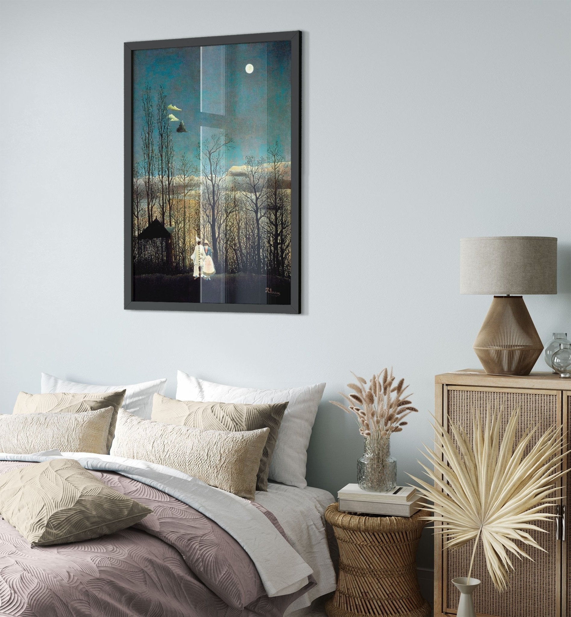 Henri Rousseau Framed Carnival Evening Famous Painting Framed 1886 - WallArtPrints4U