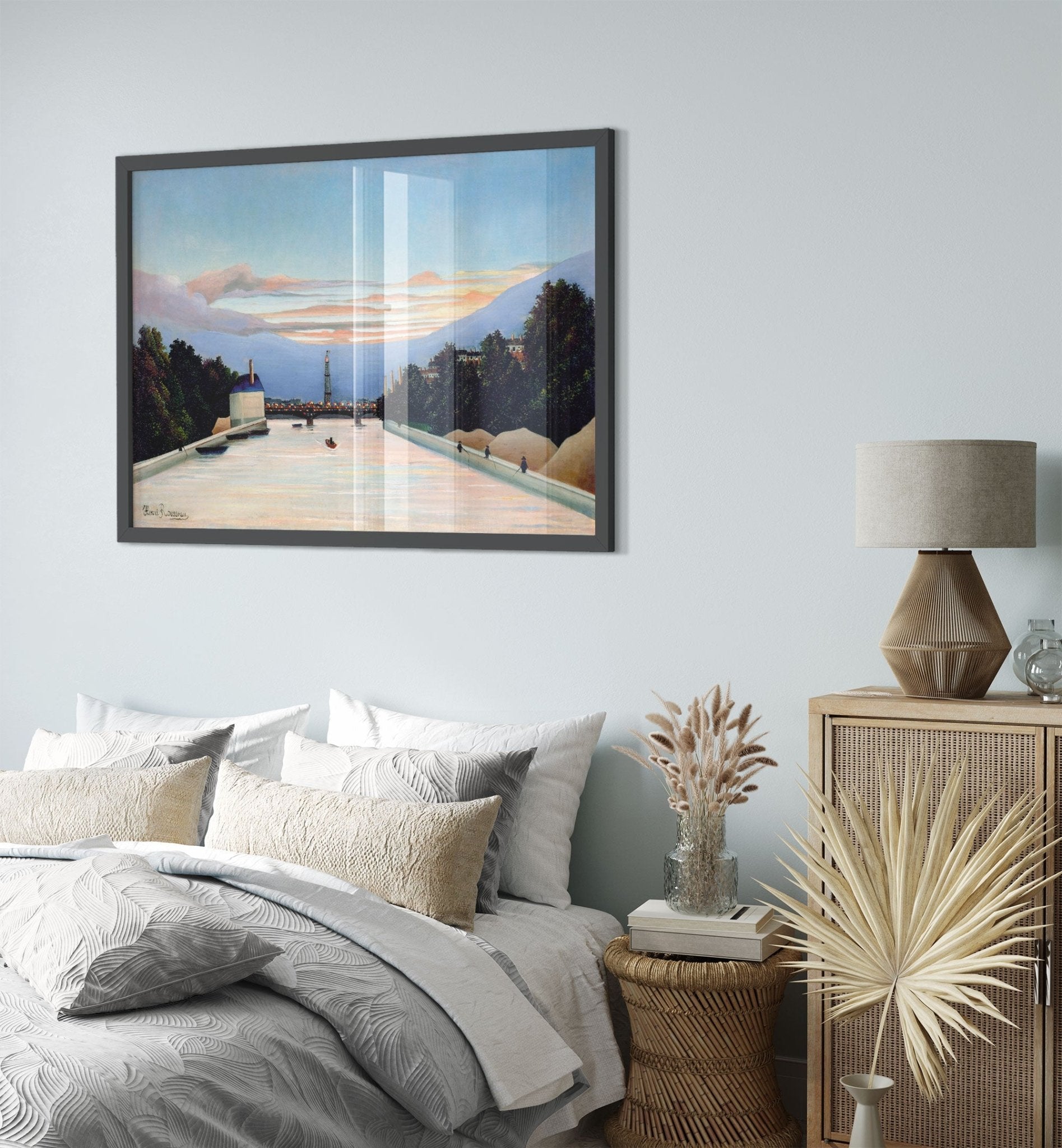 Henri Rousseau Framed The Eiffel Tower Framed Print Surprised Framed 1898 - WallArtPrints4U