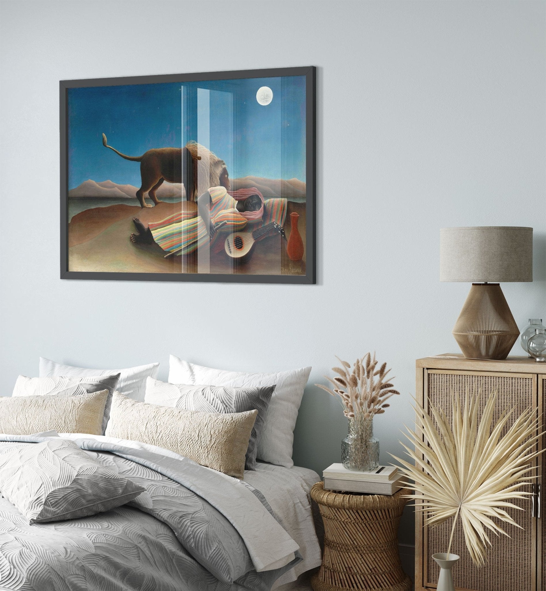 Henri Rousseau Framed The Sleeping Gypsy Framed Print Framed 1897 - WallArtPrints4U
