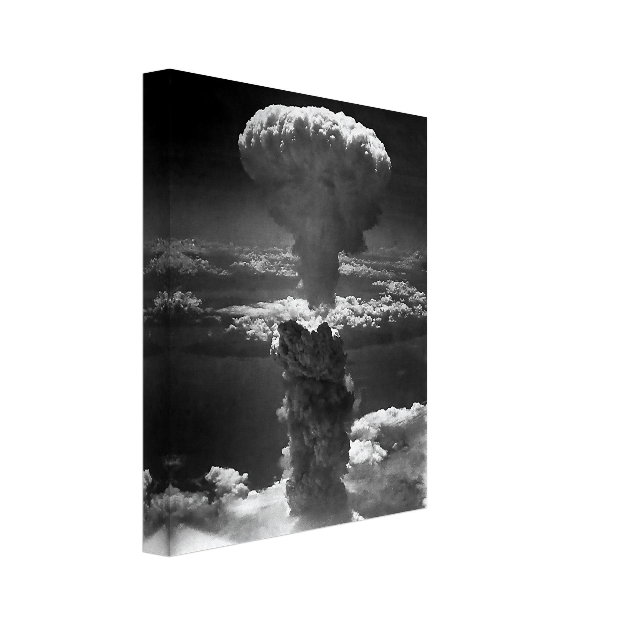 Hiroshima Canvas Print, Hiroshima Nagasaki Mushroom Cloud, Vintage Photo From 1945 Lieutenant Charles Levy - WallArtPrints4U