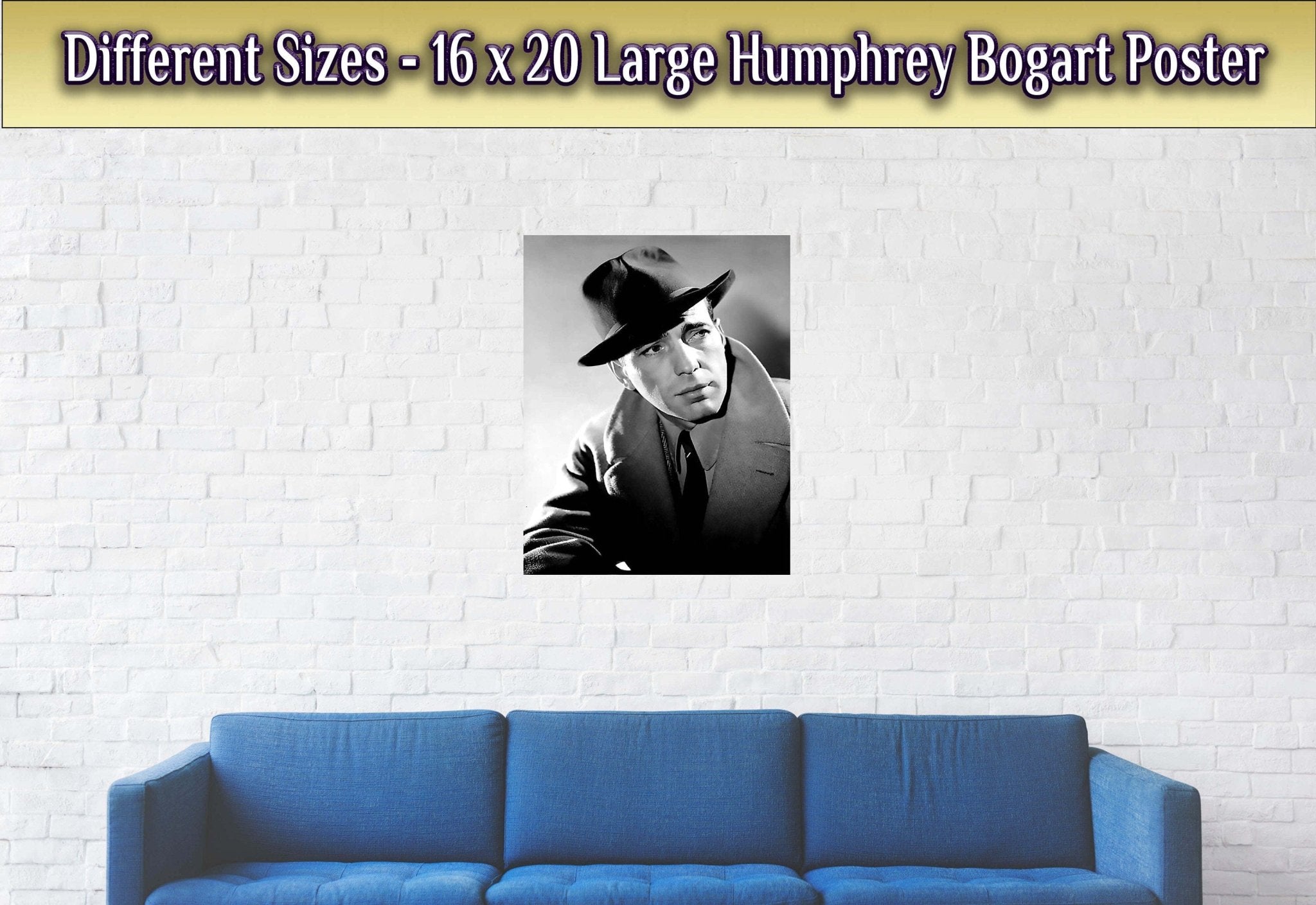 Humphrey Bogart Poster, Here's Looking At You Kid, Vintage Photo, Humphrey Bogart Print, Silver Screen Star - WallArtPrints4U