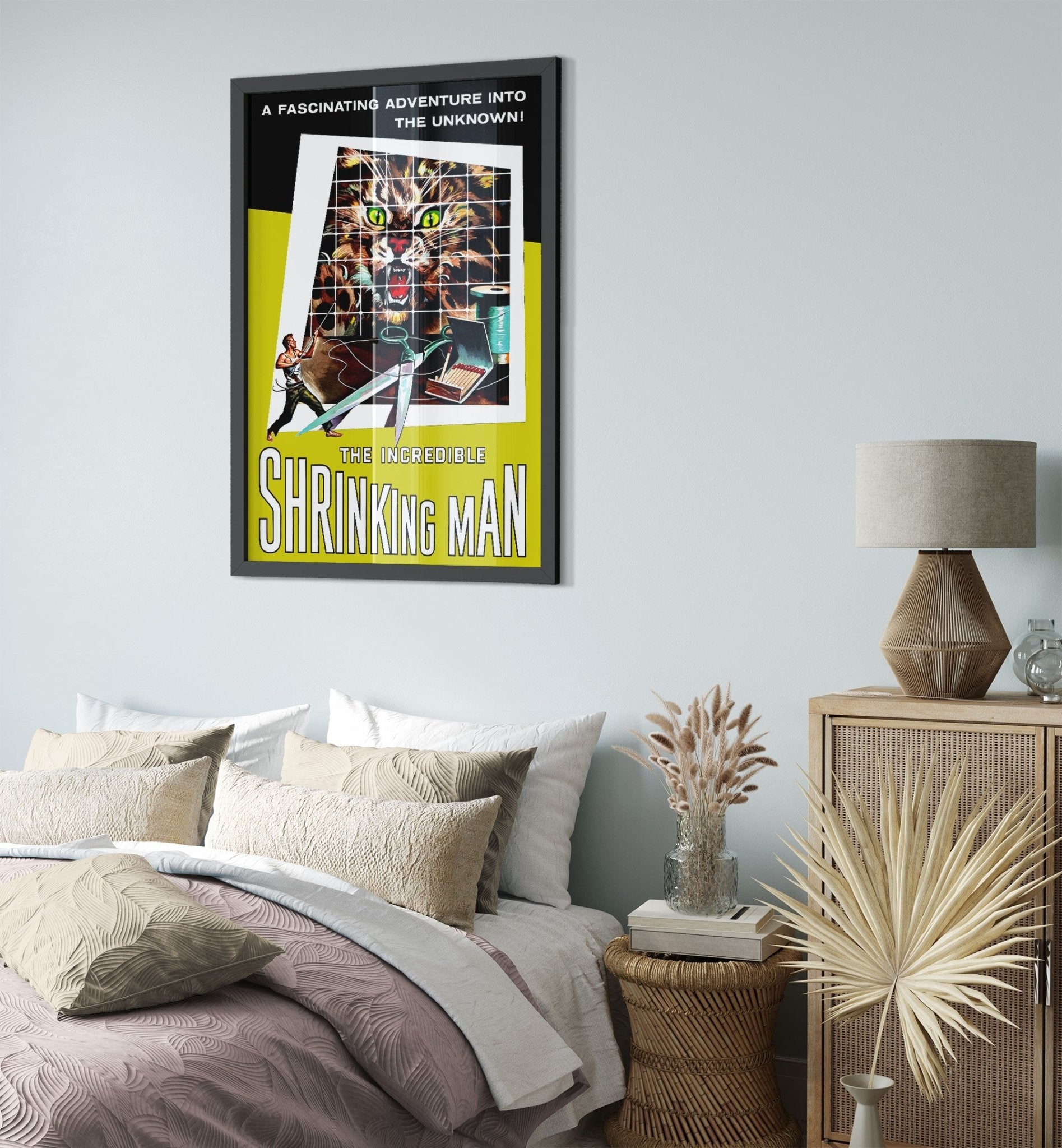 Incredible Shrinking Man Framed, Vintage Movie Framed 1957 Framed Film Art UK, EU USA Domestic Shipping - WallArtPrints4U