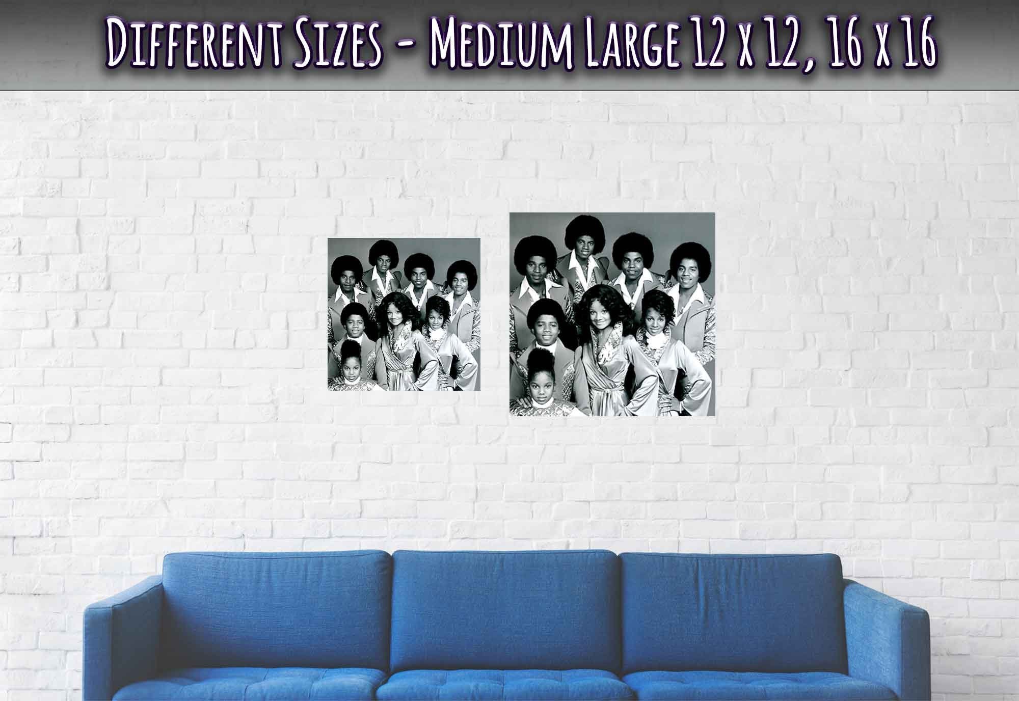 Jackson Family Poster, From The Jacksons 1977, Vintage Photo Portrait - Jackson Family Print - WallArtPrints4U