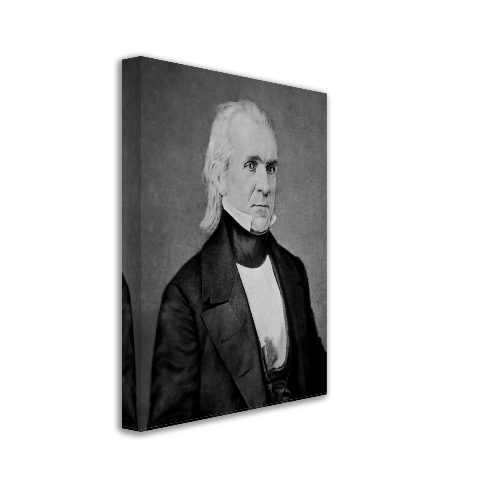 James K Polk Canvas, 11th President Of Usa, Vintage Portrait Photo - James K Polk Canvas Print - WallArtPrints4U