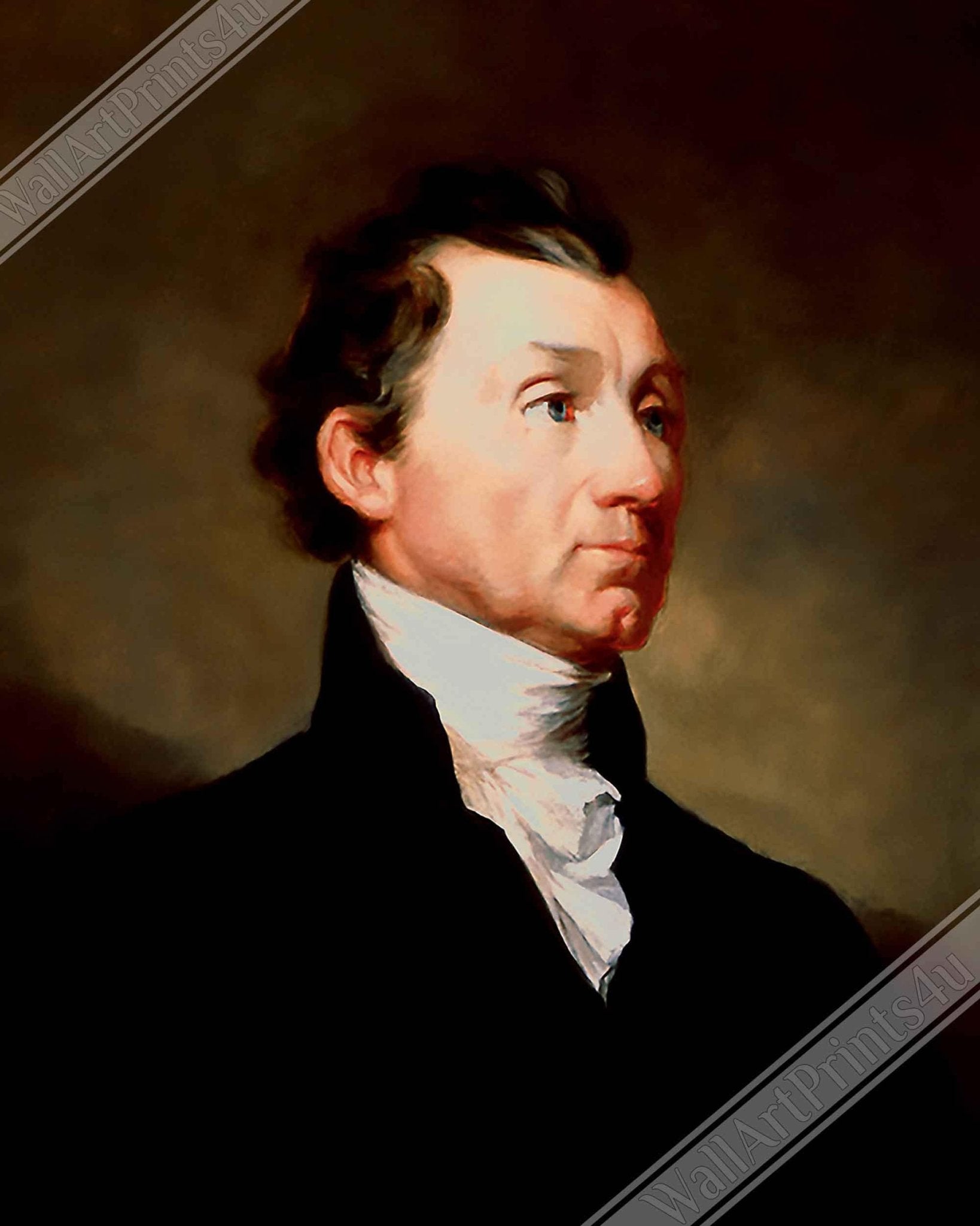 James Monroe Framed, 5th President Of Usa, Vintage Portrait - James Monroe Framed Print - WallArtPrints4U