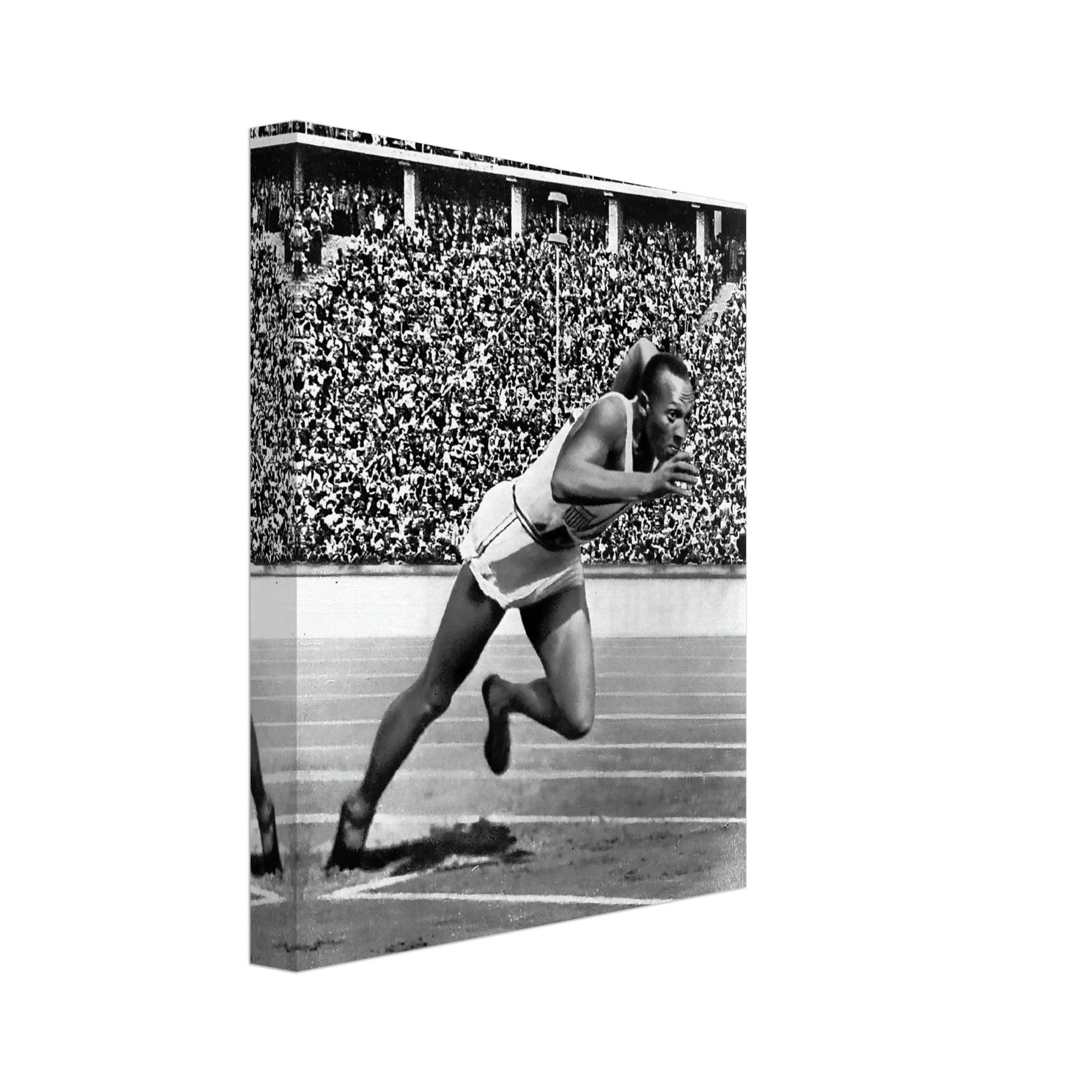 Jesse Owens Canvas Vintage Photo - Iconic Jesse Owens Canvas Print - WallArtPrints4U