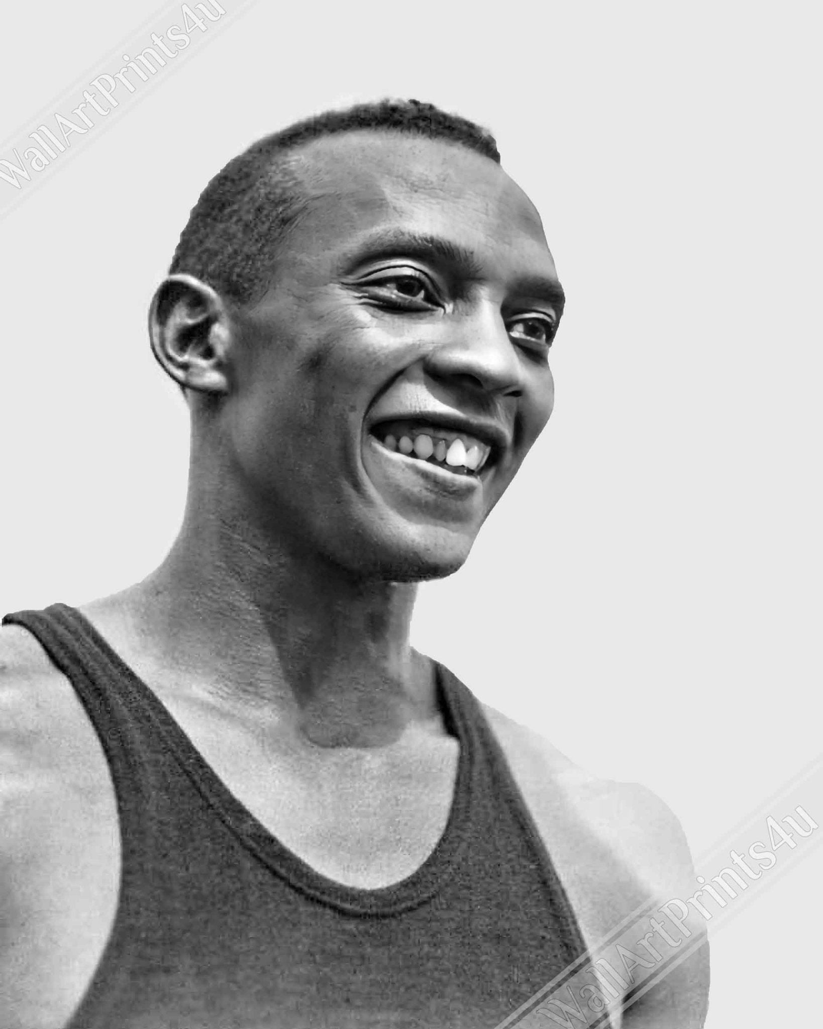 Jesse Owens Poster, Genuine Vintage Photo 1936 Iconic Jesse Owens Print - WallArtPrints4U