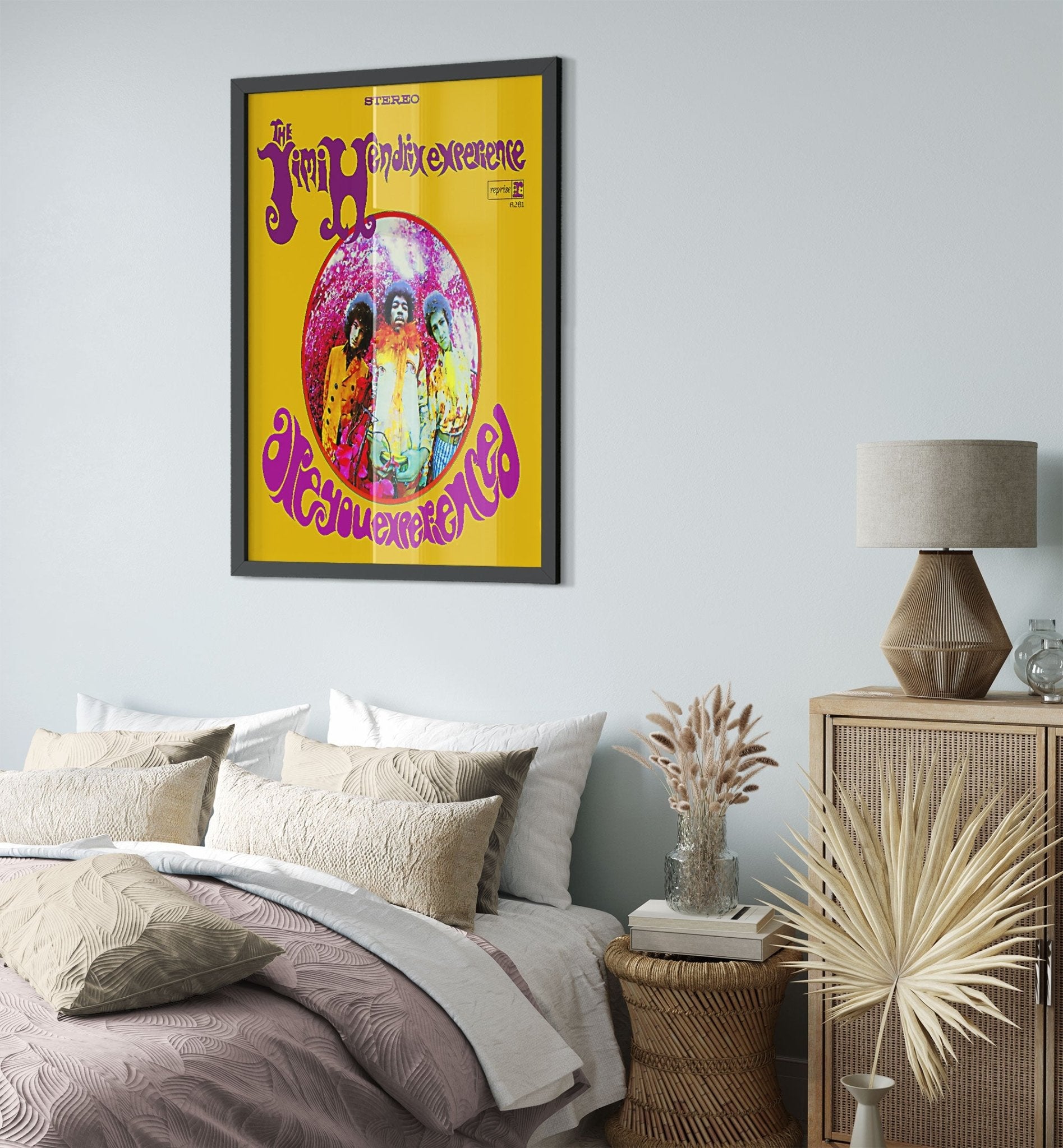 Jimi Hendrix Framed, Jimi Hendrix Experience Album Cover - Jimi Hendrix Framed Print - Psychedelic Rock UK, EU USA Domestic Shipping - WallArtPrints4U