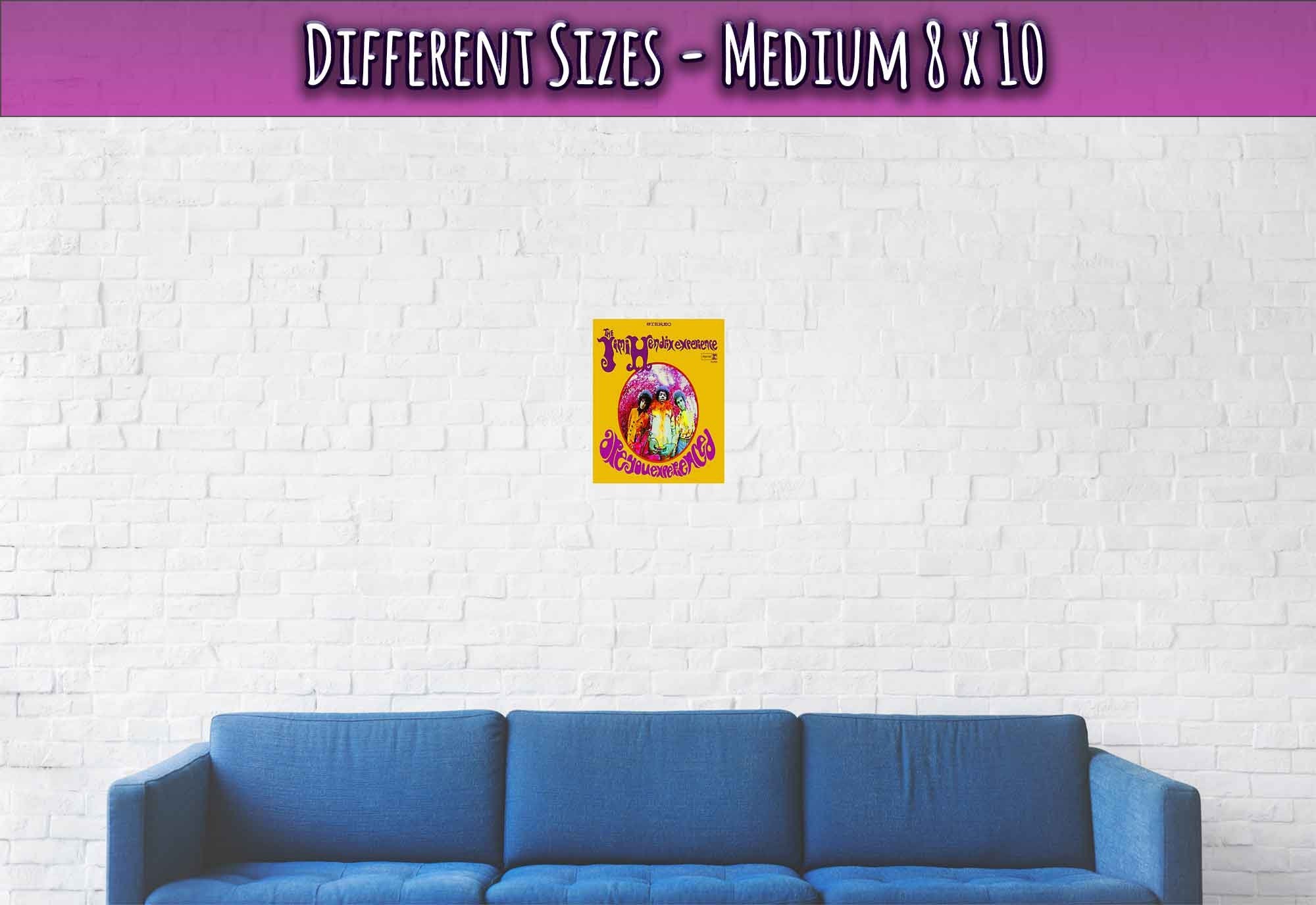 Jimi Hendrix Poster, Jimi Hendrix Experience Album Cover - Jimi Hendrix Print - Psychedelic Rock - WallArtPrints4U