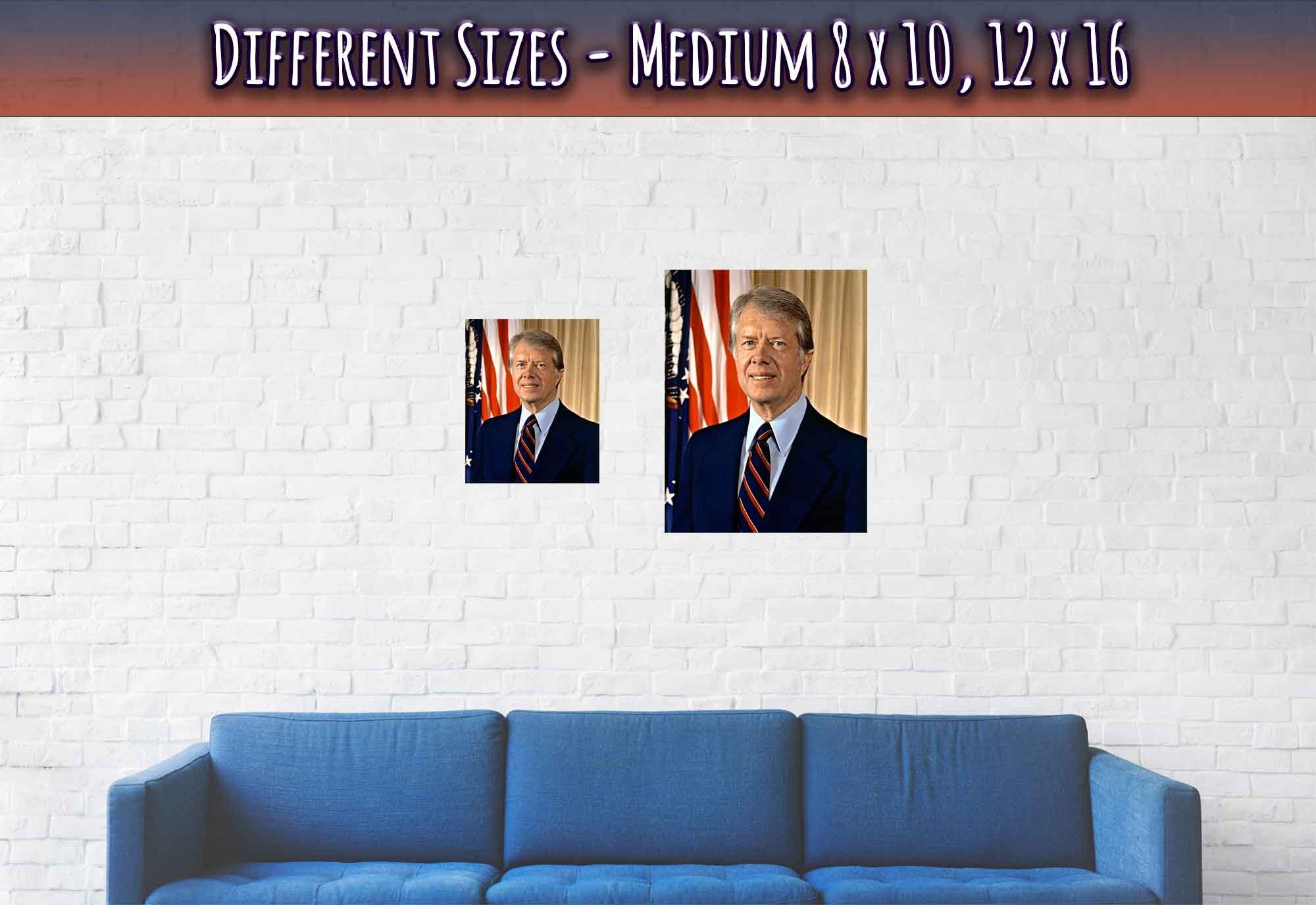 Jimmy Carter Poster, 39th President Of These United States, Vintage Photo Portrait - Jimmy Carter Print - WallArtPrints4U