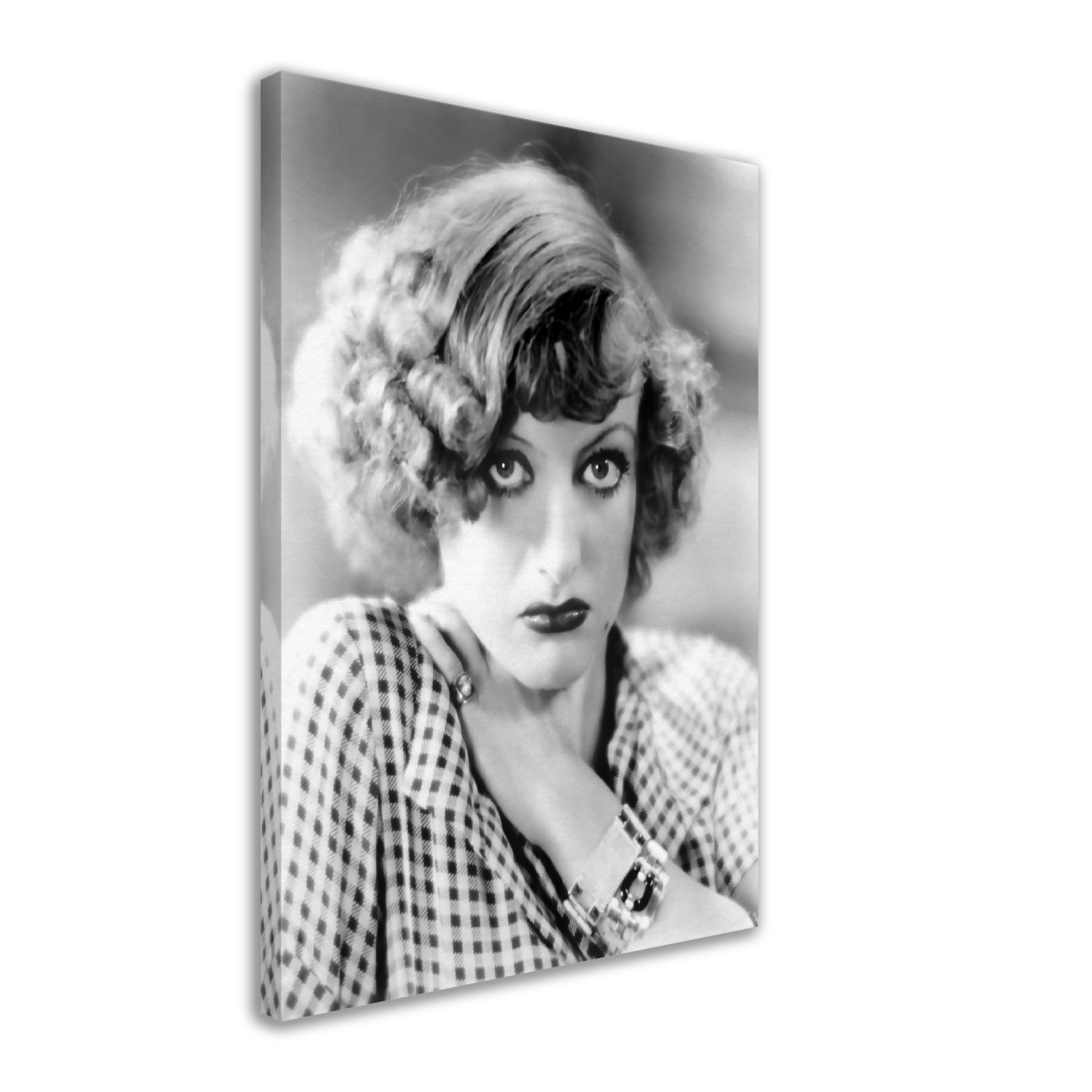 Joan Crawford Canvas, Baby Jane Star, Vintage Photo - Iconic Joan Crawford Canvas Print - Hollywood Silver Screen Star - WallArtPrints4U