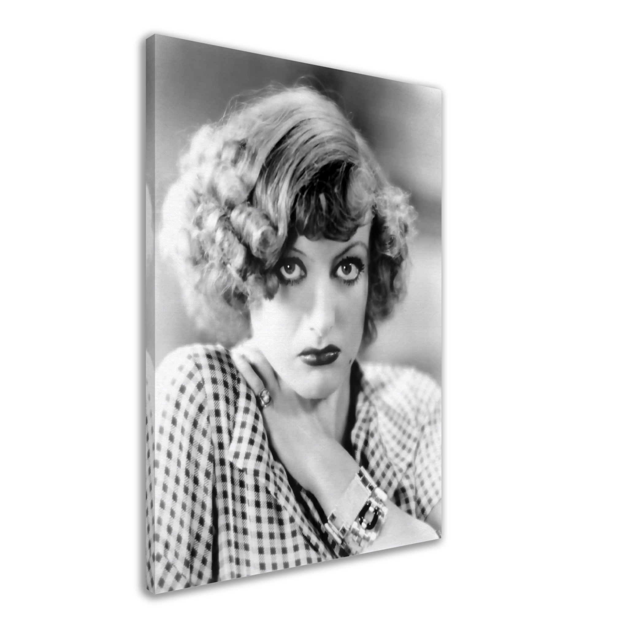Joan Crawford Canvas, Baby Jane Star, Vintage Photo - Iconic Joan Crawford Canvas Print - Hollywood Silver Screen Star - WallArtPrints4U