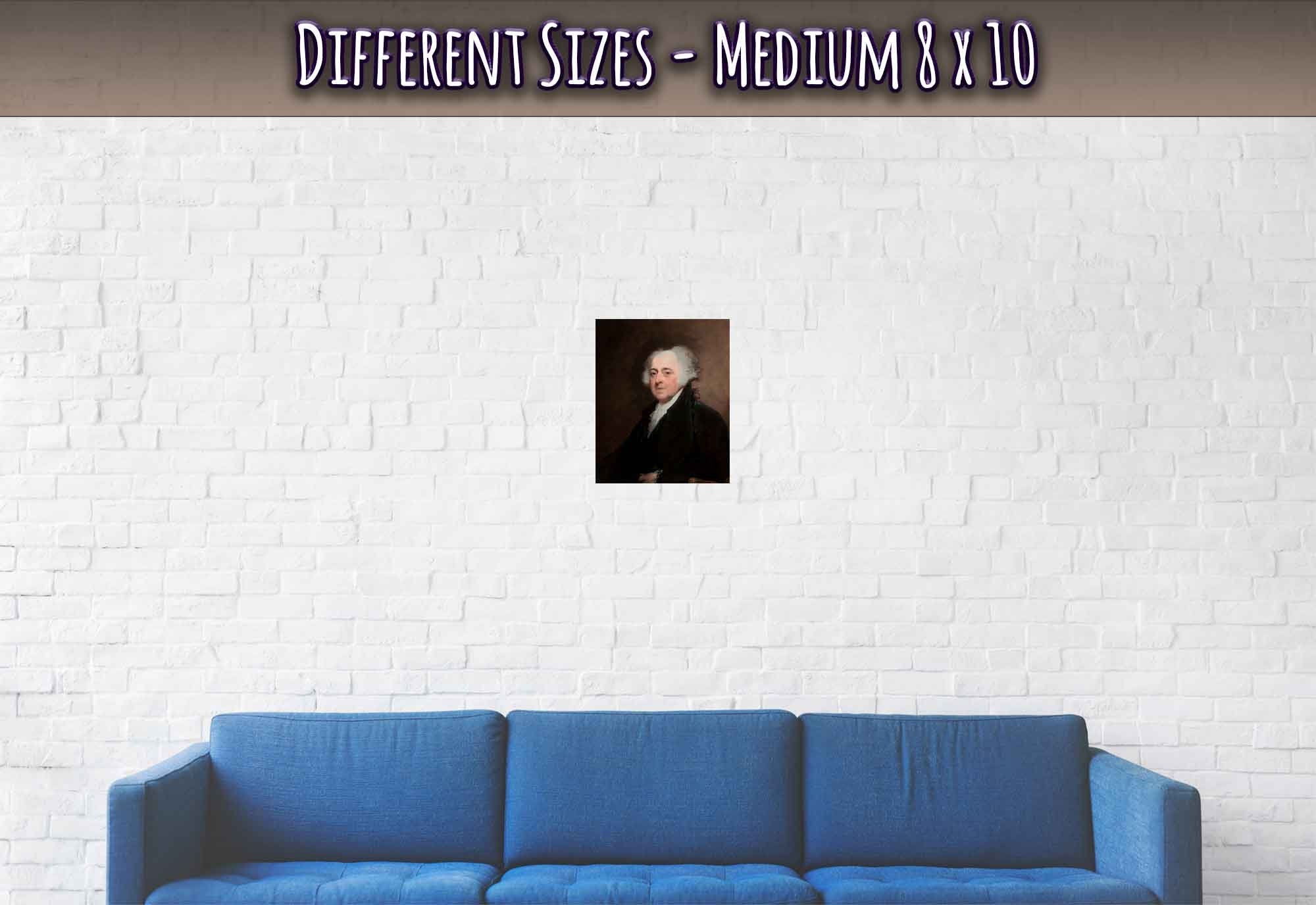 John Adams Poster, 2nd President Of Usa, Vintage Portrait - John Adams Print - WallArtPrints4U
