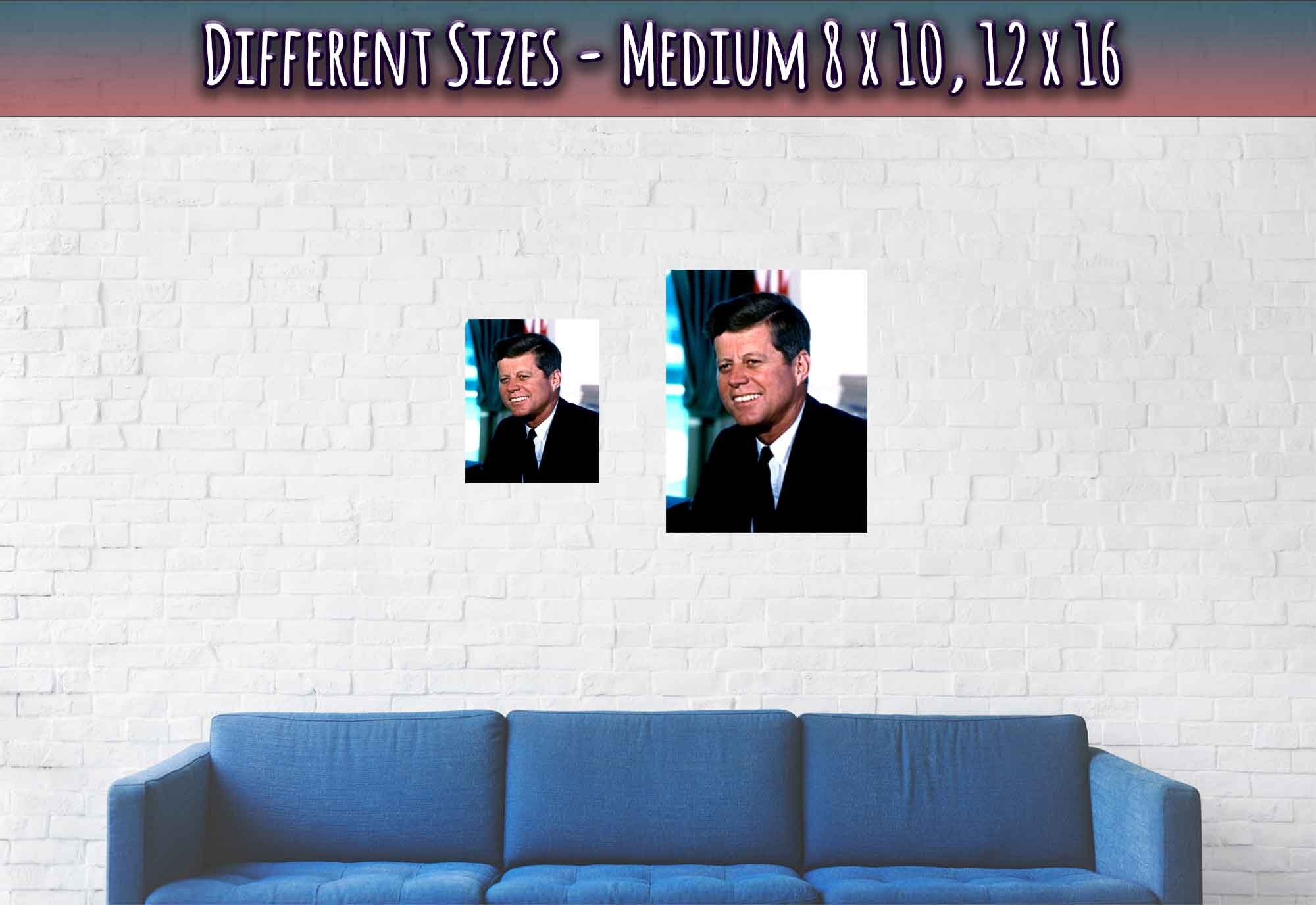 John F Kennedy Poster, 35th President Of These United States, Vintage Photo Portrait - John F Kennedy Print - WallArtPrints4U