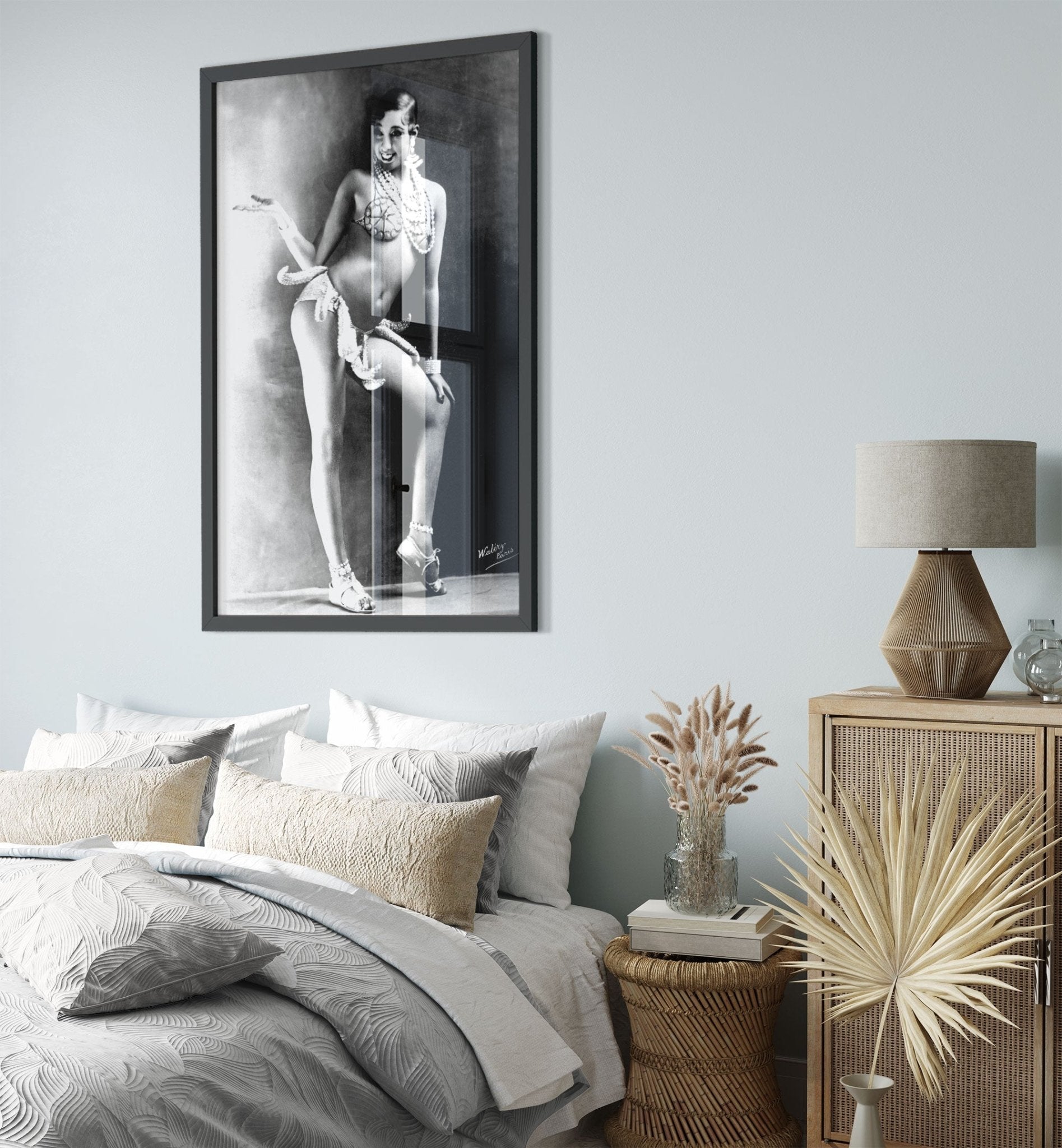 Josephine Baker Framed, Sensational Banana Girdle Dancer, Vintage Photo Portrait - Josephine Baker Framed Print - WallArtPrints4U