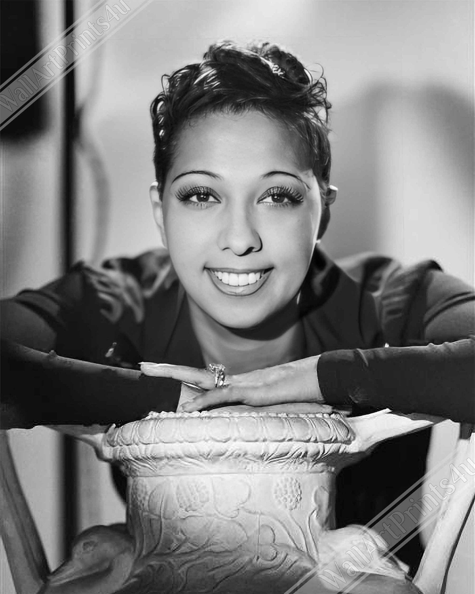 Josephine Baker Poster, Vintage Photo Portrait - Josephine Baker Print - WallArtPrints4U