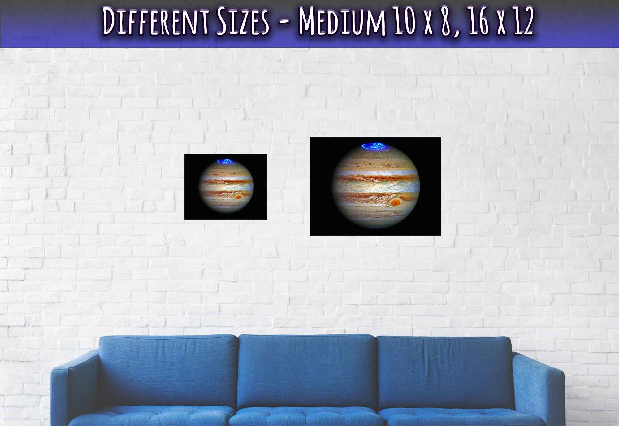 Jupiter Poster - Planet Jupiter Showing Aurora At The Pole - Jupiter Aurora Print - WallArtPrints4U