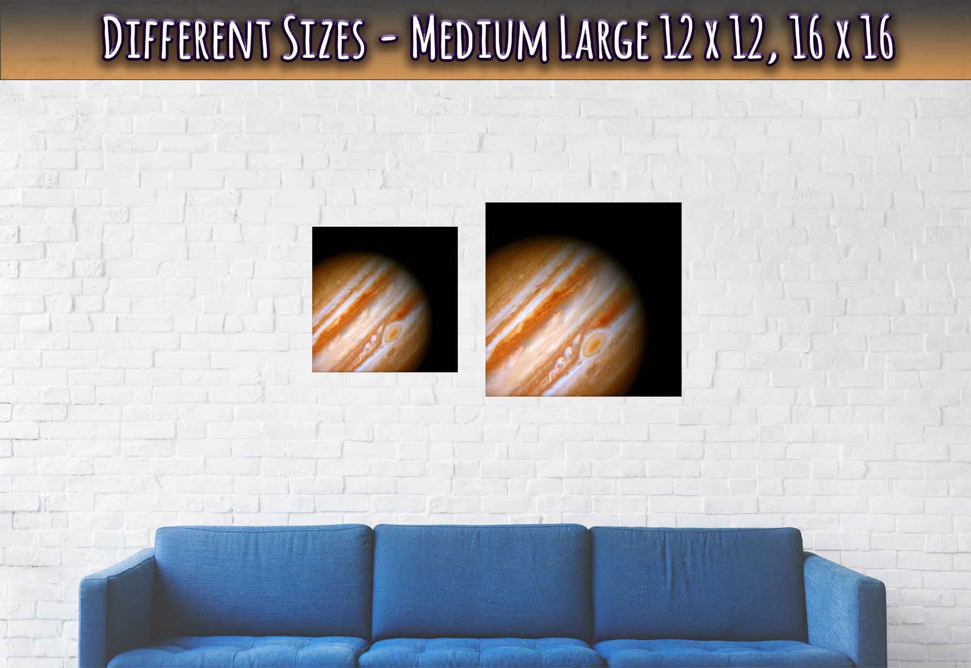 Jupiter Poster - Vintage Jupiter With Red Spot - Planet Jupiter Print - WallArtPrints4U