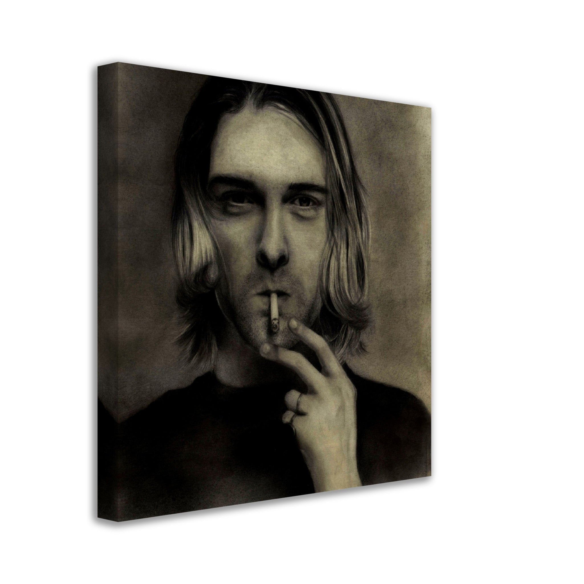 Kurt Cobain Canvas, Nirvana Singer - Kurt Cobain Canvas Print - WallArtPrints4U