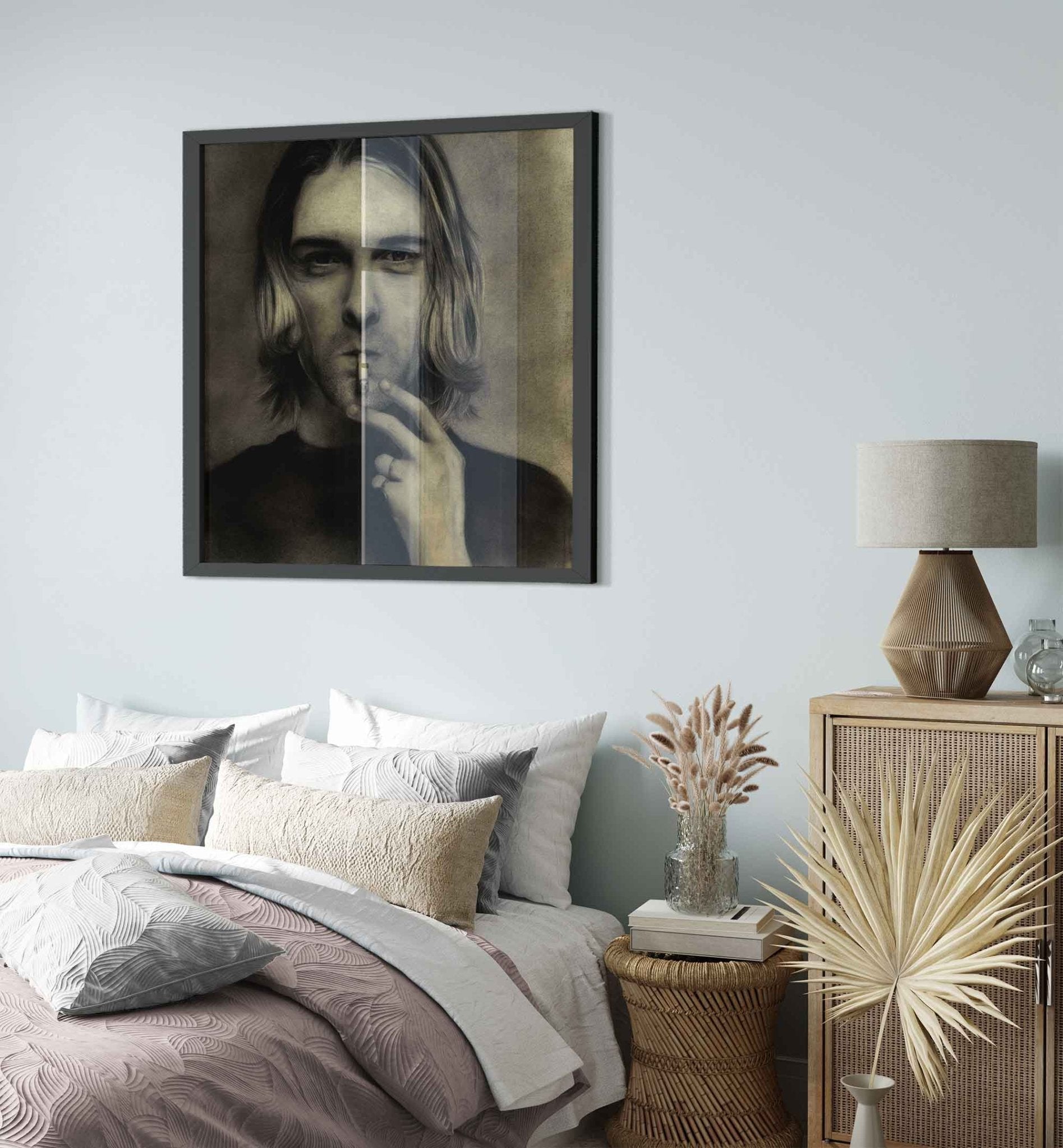 Kurt Cobain Framed, Nirvana Singer - Kurt Cobain Framed Print - WallArtPrints4U