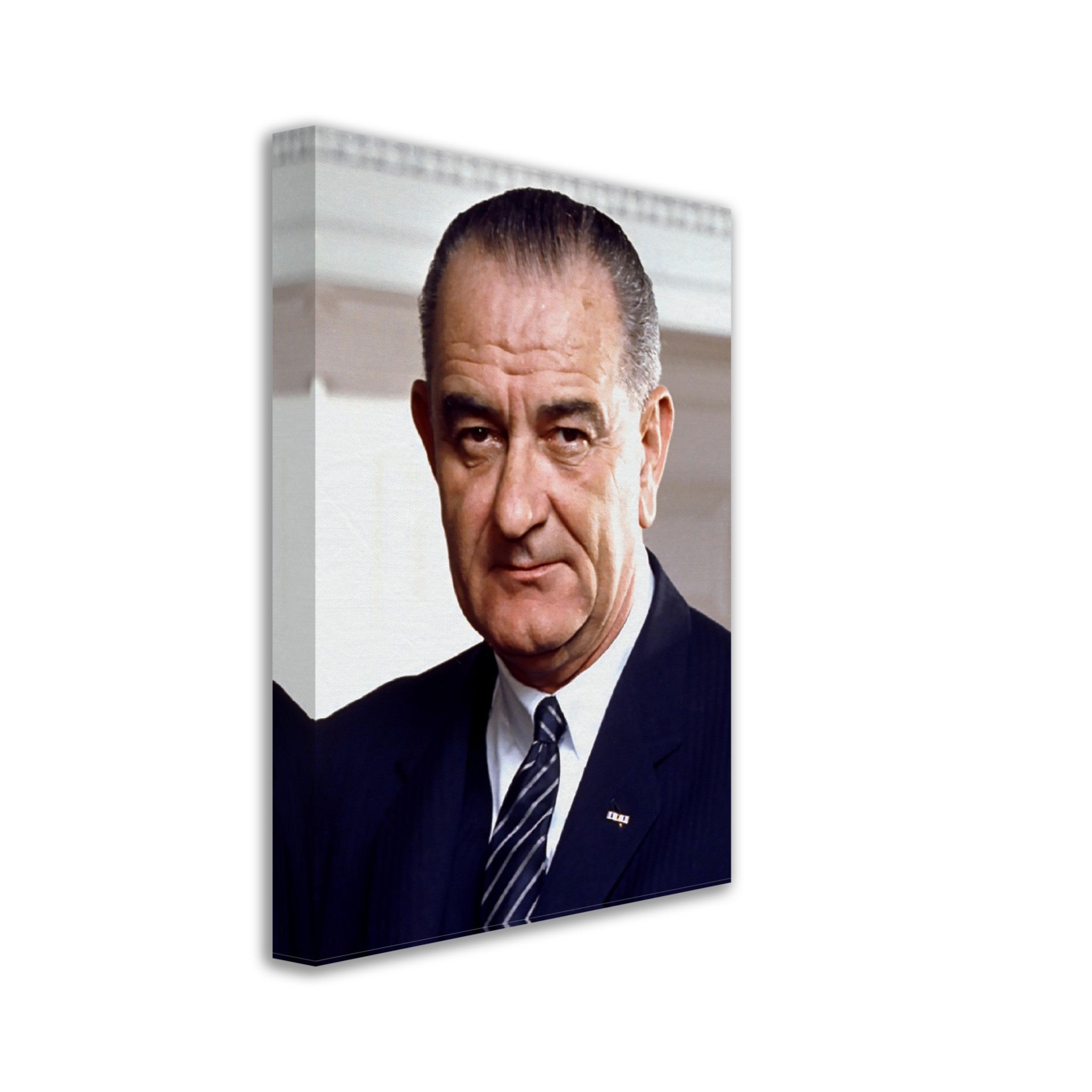 Lyndon B Johnson Canvas, 36th President Of These United States, Vintage Photo Portrait - Lyndon B Johnson Canvas Print - WallArtPrints4U
