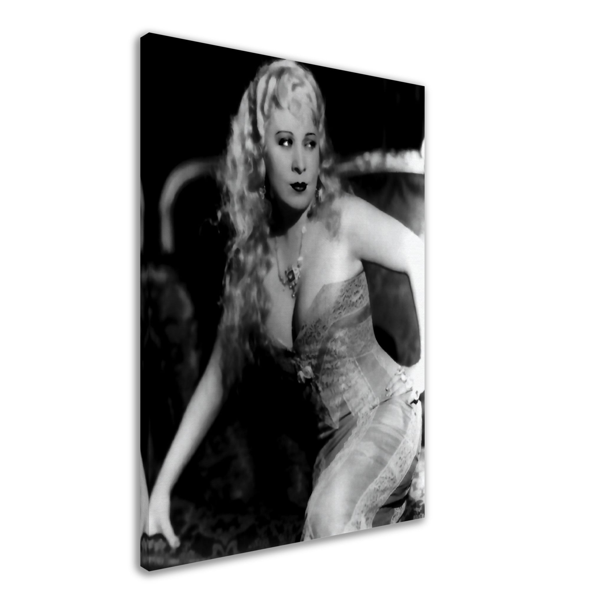 Mae West Canvas, Statue Of Libido, She Done Him Wrong Vintage Photo, Rita Hayworth Canvas Print, Silver Screen Star - WallArtPrints4U