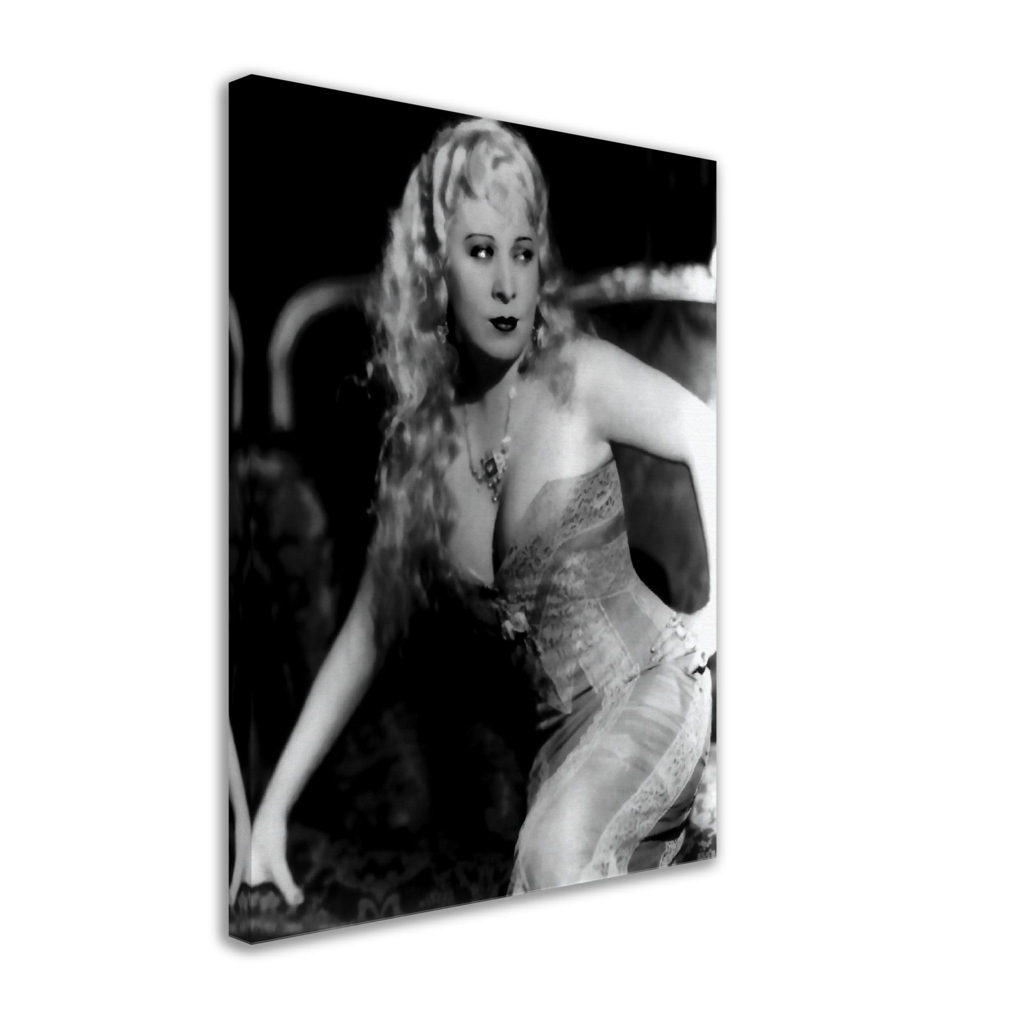 Mae West Canvas, Statue Of Libido, She Done Him Wrong Vintage Photo, Rita Hayworth Canvas Print, Silver Screen Star - WallArtPrints4U