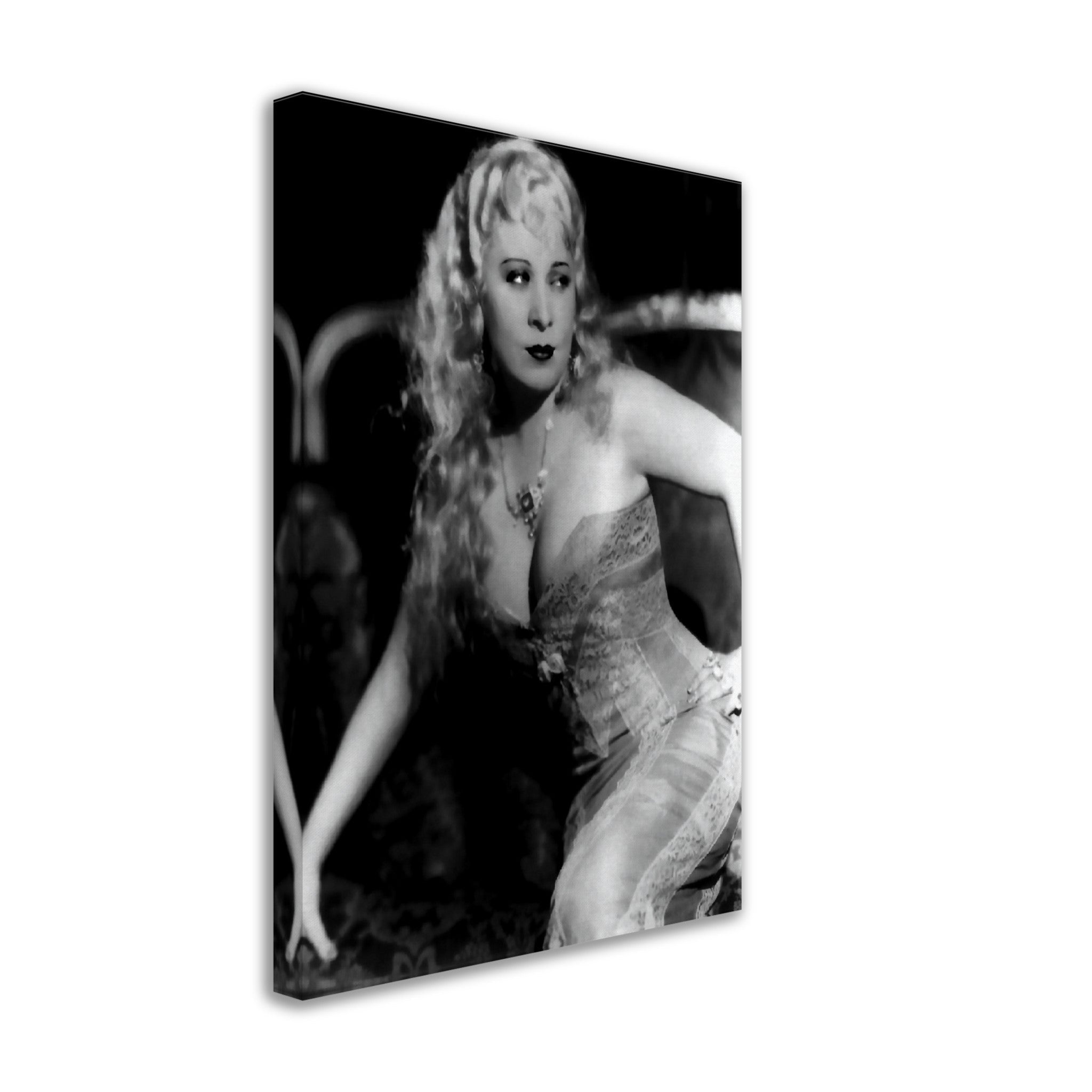 Mae West Canvas, Statue Of Libido, She Done Him Wrong Vintage Photo, Rita Hayworth Canvas Print, Silver Screen Star - WallArtPrints4U