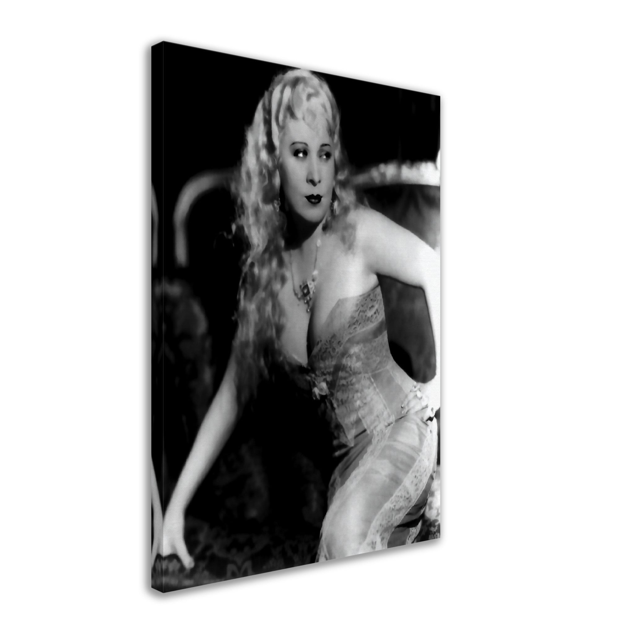 Mae West Canvas, Statue Of Libido, She Done Him Wrong Vintage Photo, Rita Hayworth Canvas Print, Silver Screen Star - WallArtPrints4U