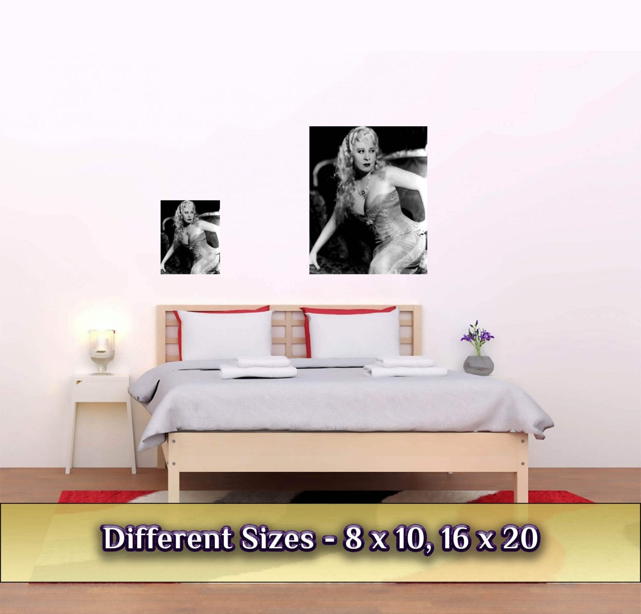 Mae West Poster, Statue Of Libido, She Done Him Wrong Vintage Photo, Rita Hayworth Print, Silver Screen Star - WallArtPrints4U