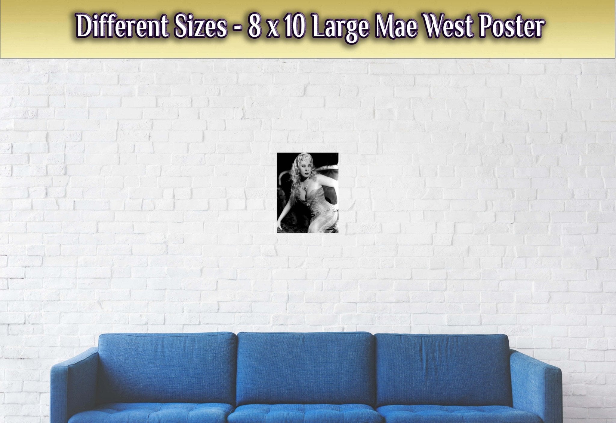 Mae West Poster, Statue Of Libido, She Done Him Wrong Vintage Photo, Rita Hayworth Print, Silver Screen Star - WallArtPrints4U