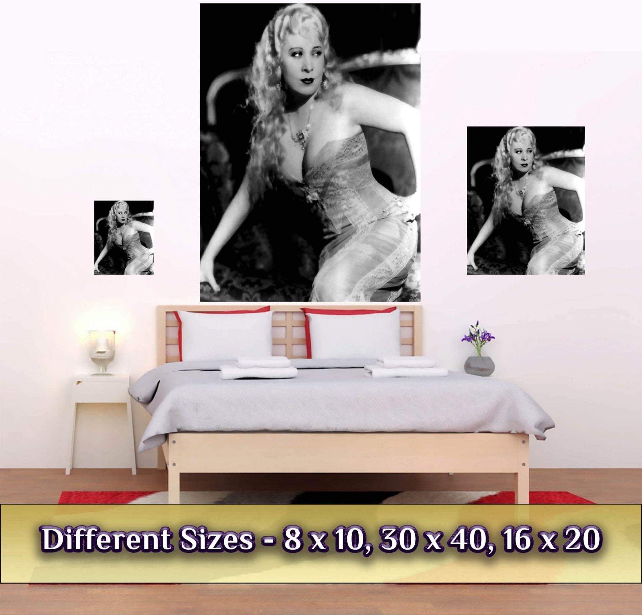 Mae West Poster, Statue Of Libido, She Done Him Wrong Vintage Photo, Rita Hayworth Print, Silver Screen Star - WallArtPrints4U