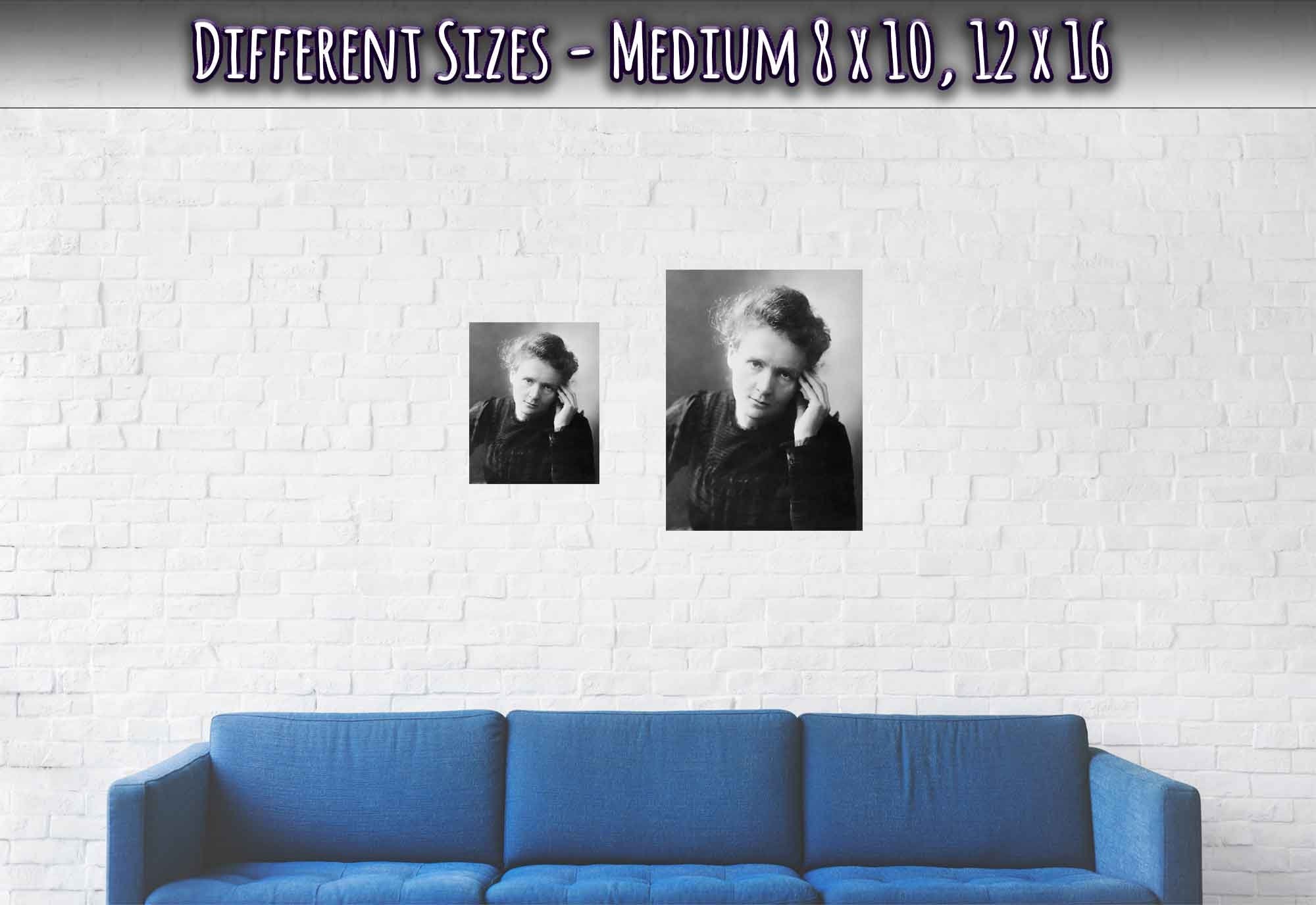Marie Curie Poster, Female Nobel Prize Winner Twice Over, Vintage Photo - Iconic Marie Curie Print - WallArtPrints4U