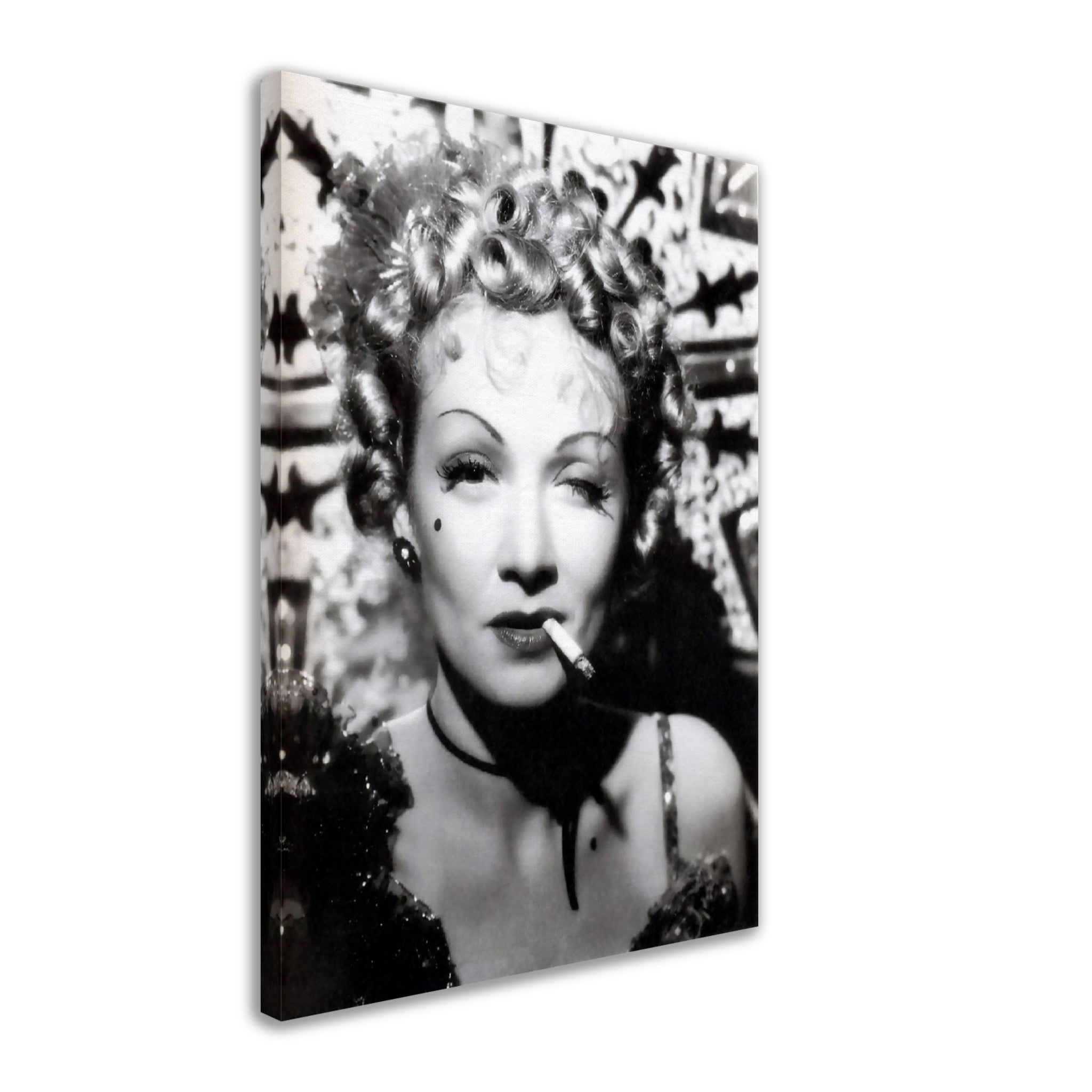 Marlene Dietrich Canvas, Caberet Singer, Vintage Photo - Iconic Marlene Dietrich Canvas Print - Hollywood Silver Screen Star - WallArtPrints4U