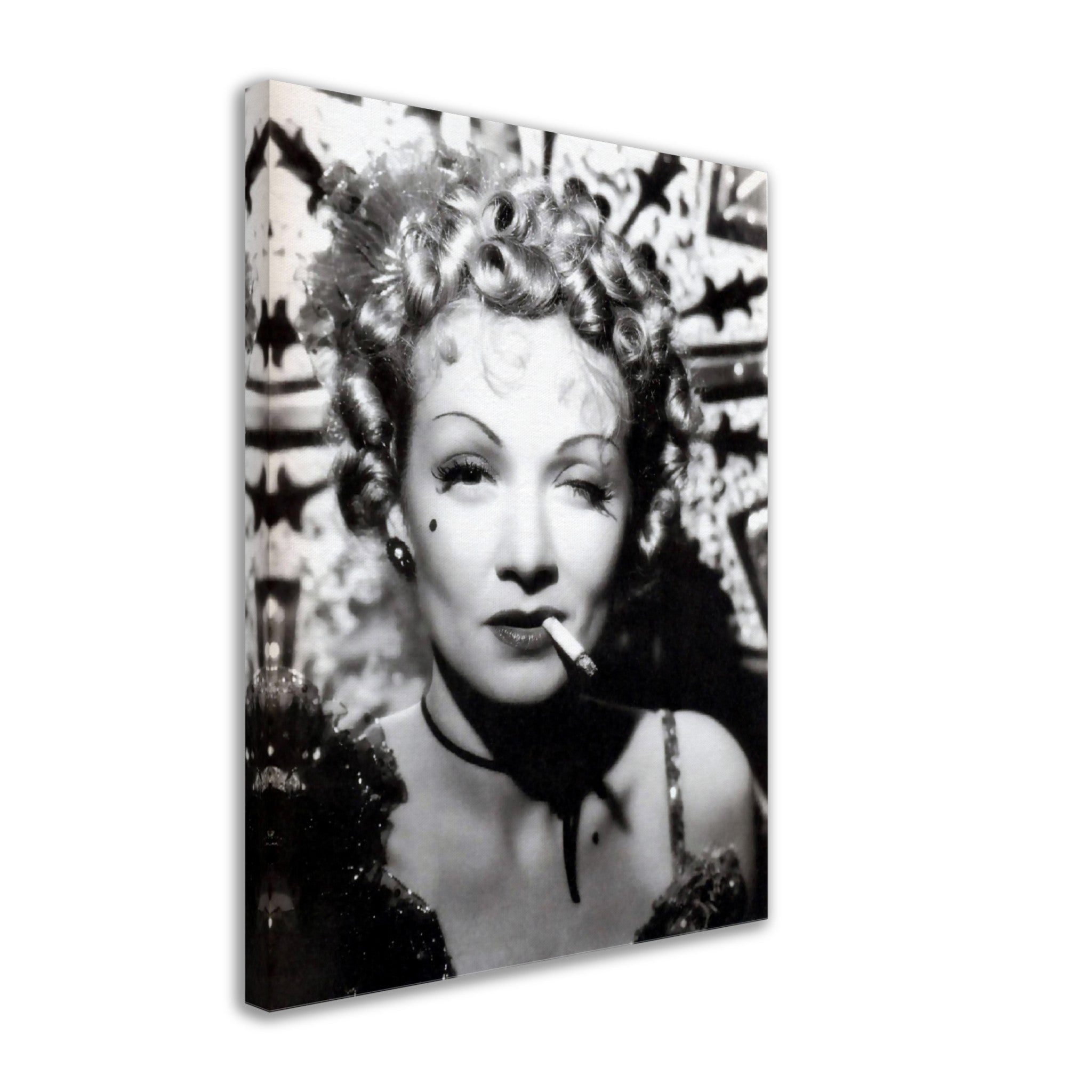 Marlene Dietrich Canvas, Caberet Singer, Vintage Photo - Iconic Marlene Dietrich Canvas Print - Hollywood Silver Screen Star - WallArtPrints4U