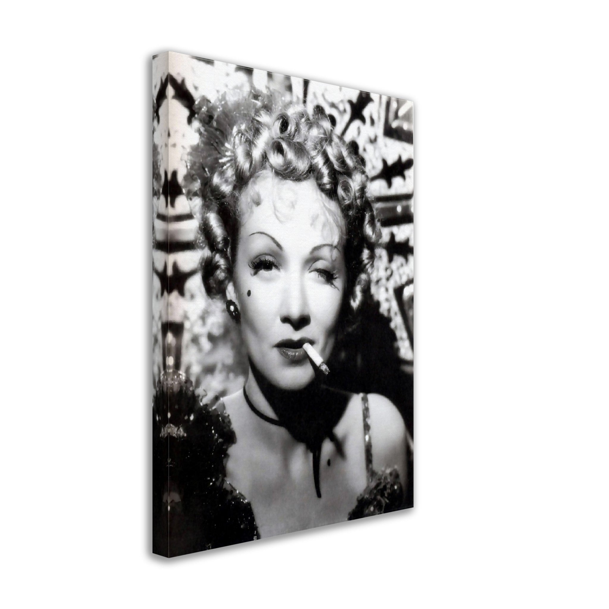 Marlene Dietrich Canvas, Caberet Singer, Vintage Photo - Iconic Marlene Dietrich Canvas Print - Hollywood Silver Screen Star - WallArtPrints4U