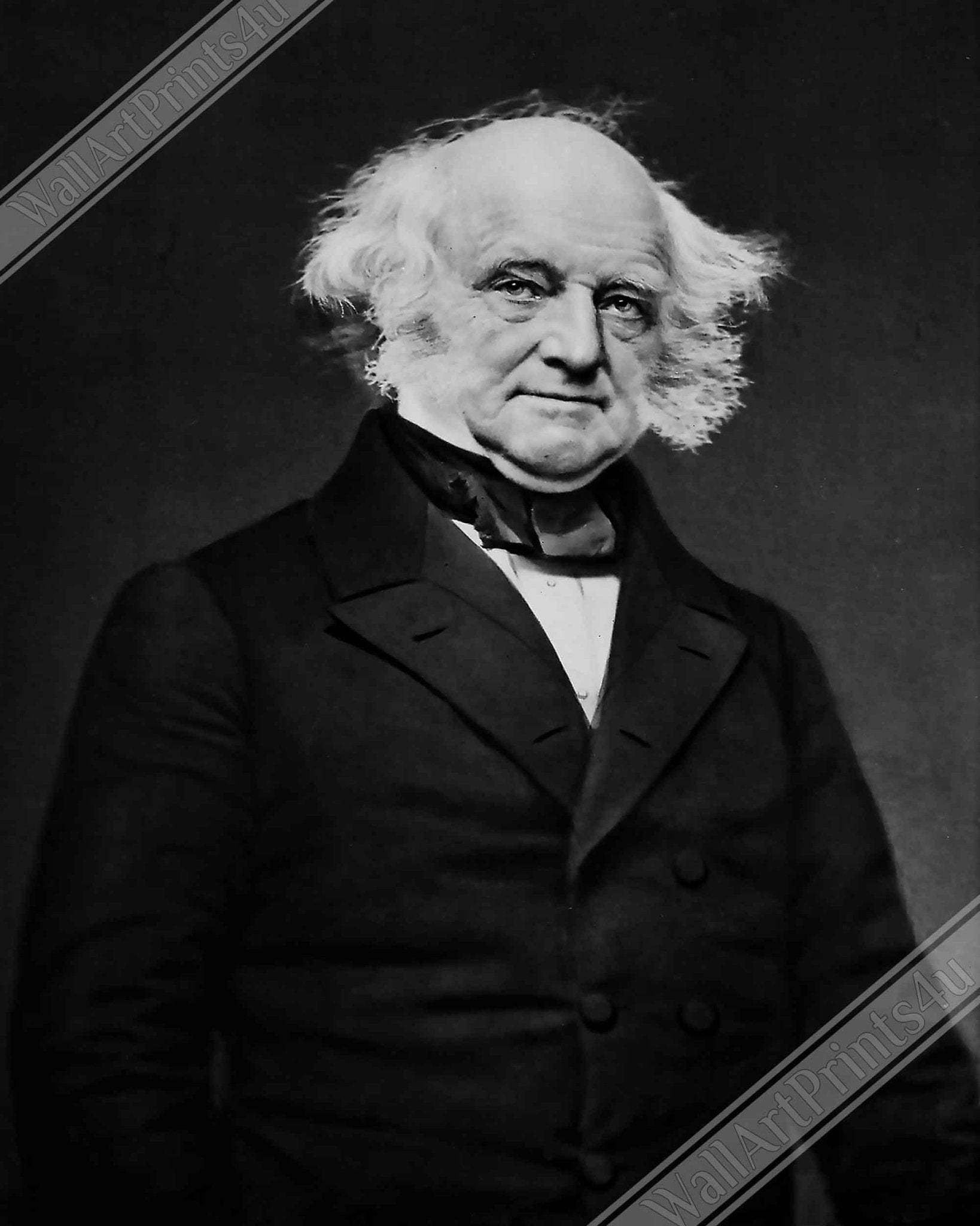 Martin Van Buren Framed, 8th President Of Usa, Vintage Photo - Martin Van Buren Framed Print UK, EU USA Domestic Shipping - WallArtPrints4U