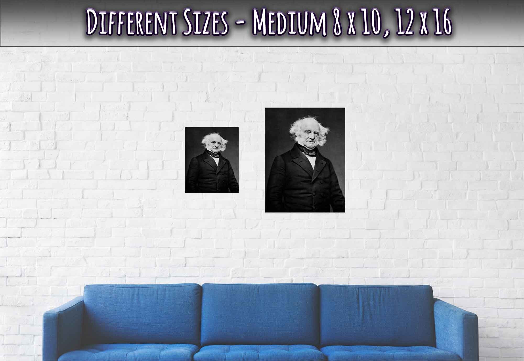 Martin Van Buren Poster, 8th President Of Usa, Vintage Photo - Martin Van Buren Print - WallArtPrints4U