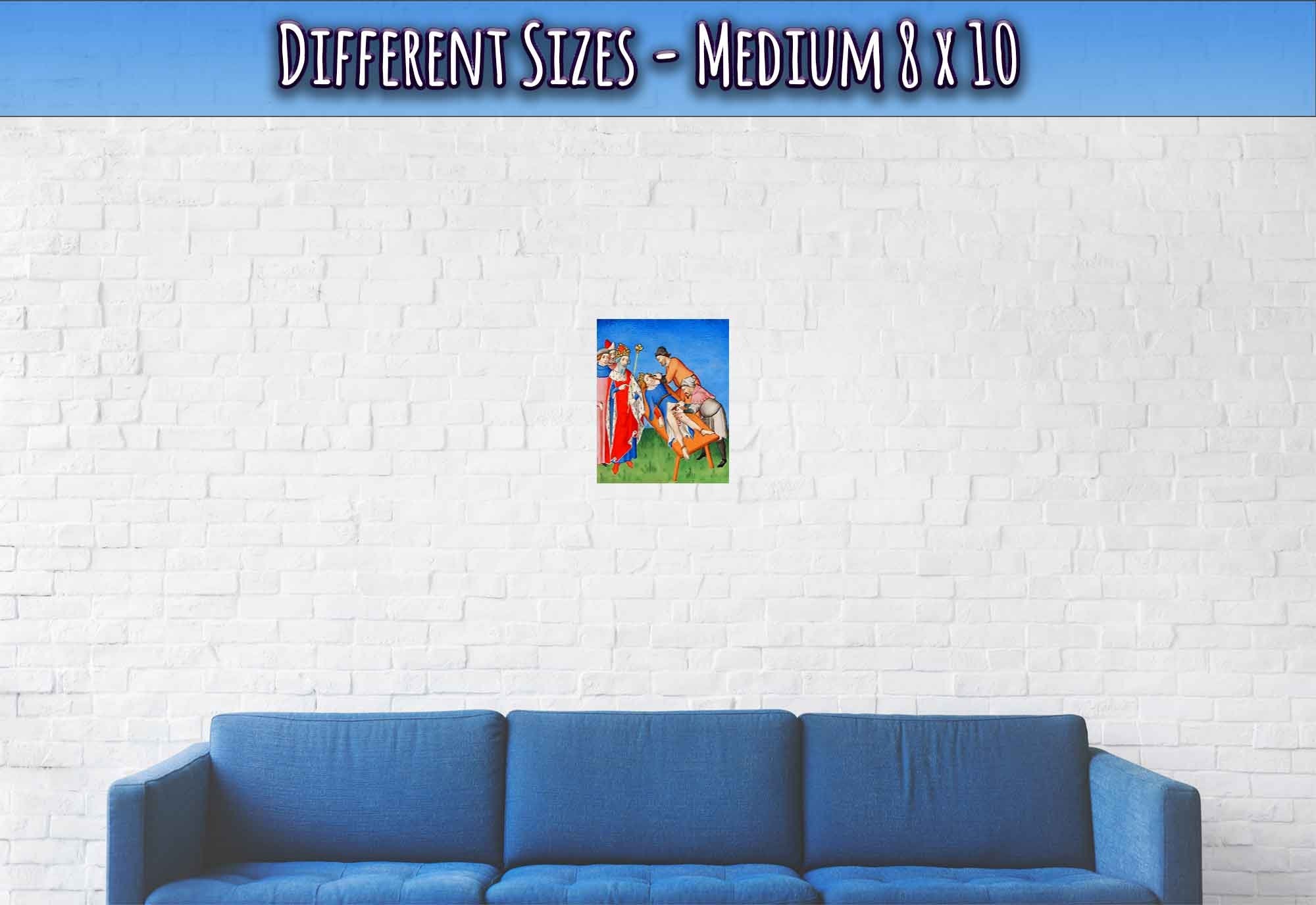 Medieval Torture Poster Castration Blinding Brutal Medieval Torture Print - WallArtPrints4U