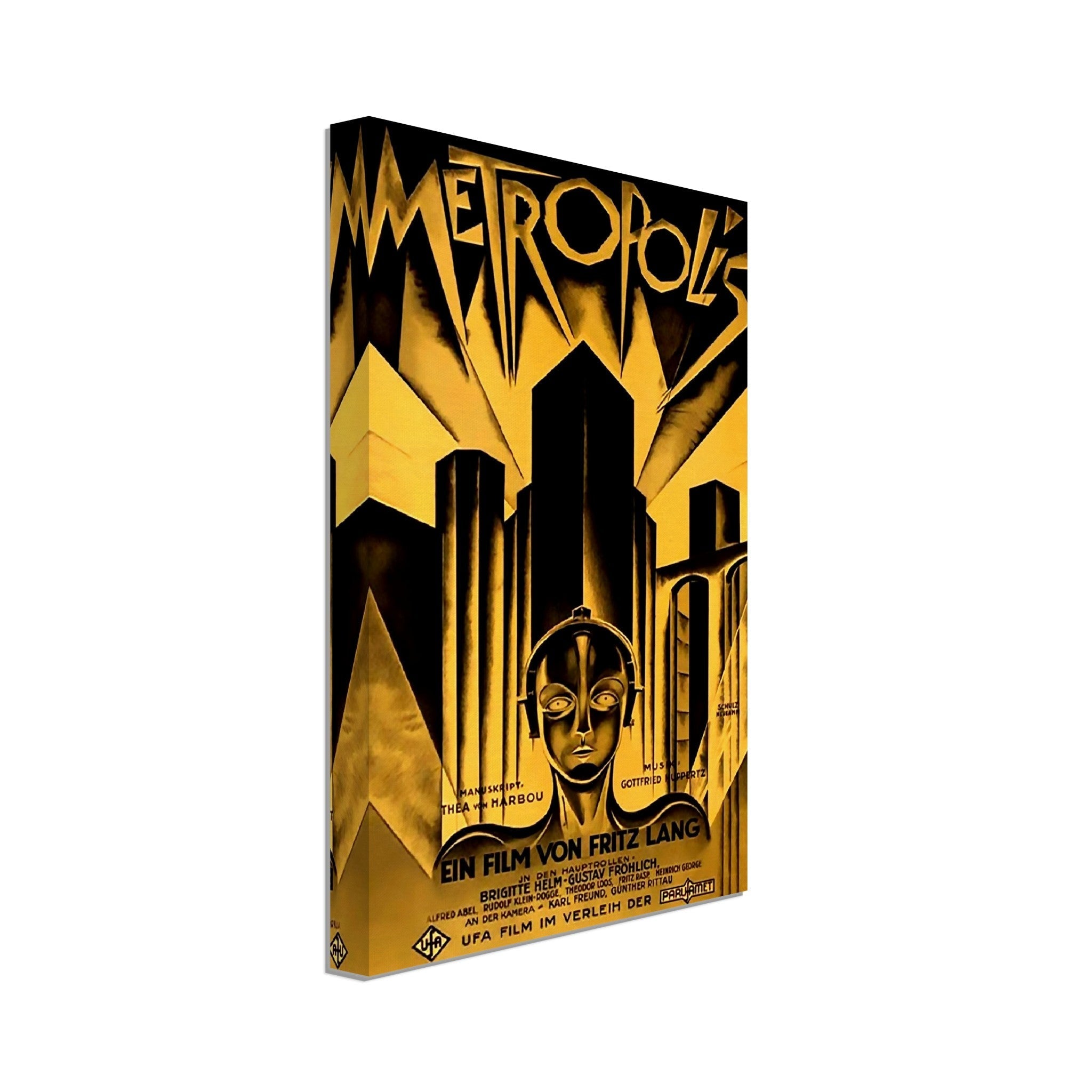Metropolis Canvas, Vintage Movie Canvas 1927 Canvas Film Art - Fritz Lang, Brigitte Helm, Alfred Abel - WallArtPrints4U